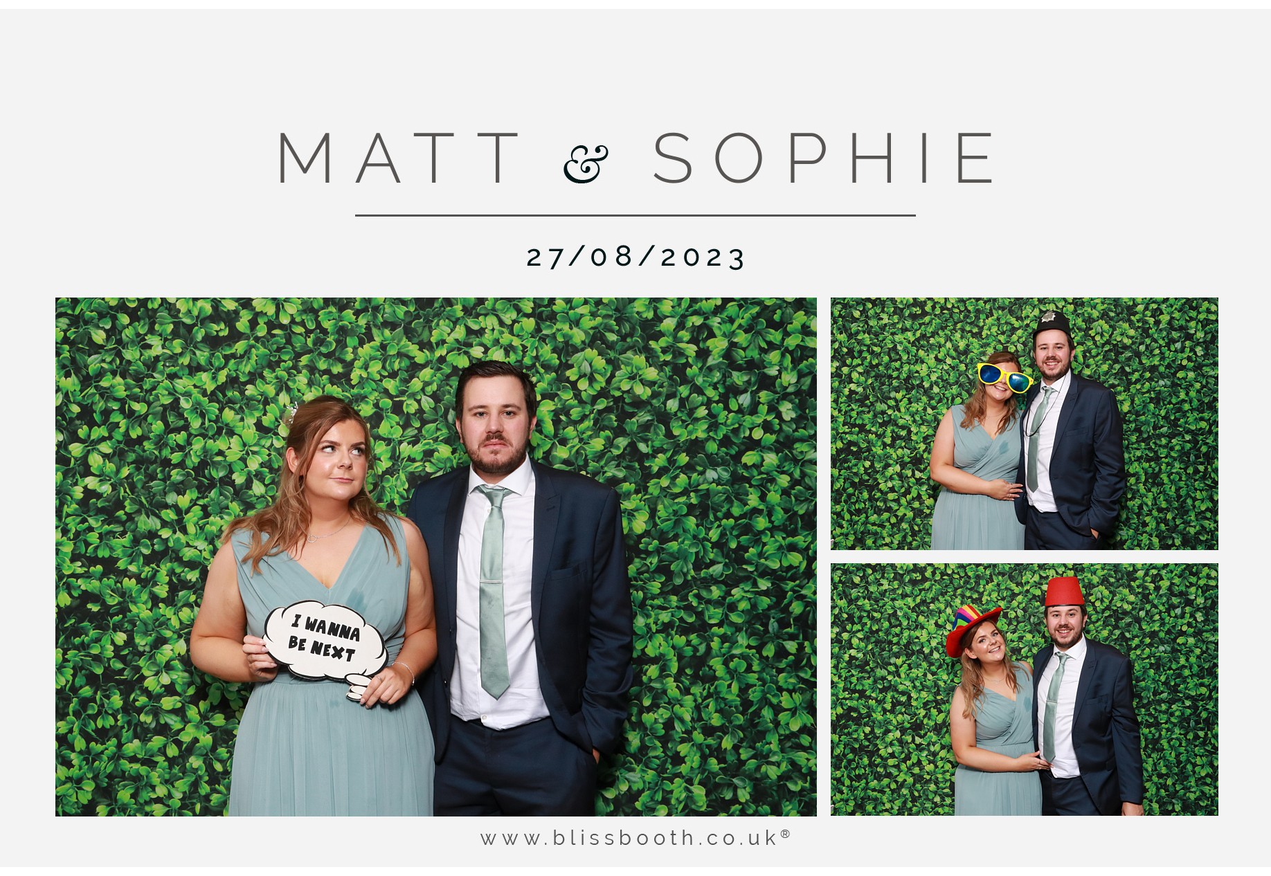 Matt and Sophie  | View more photos from the event at gallery.blissbooth.co.uk/u/BlissBooth/Matt-and-Sophie