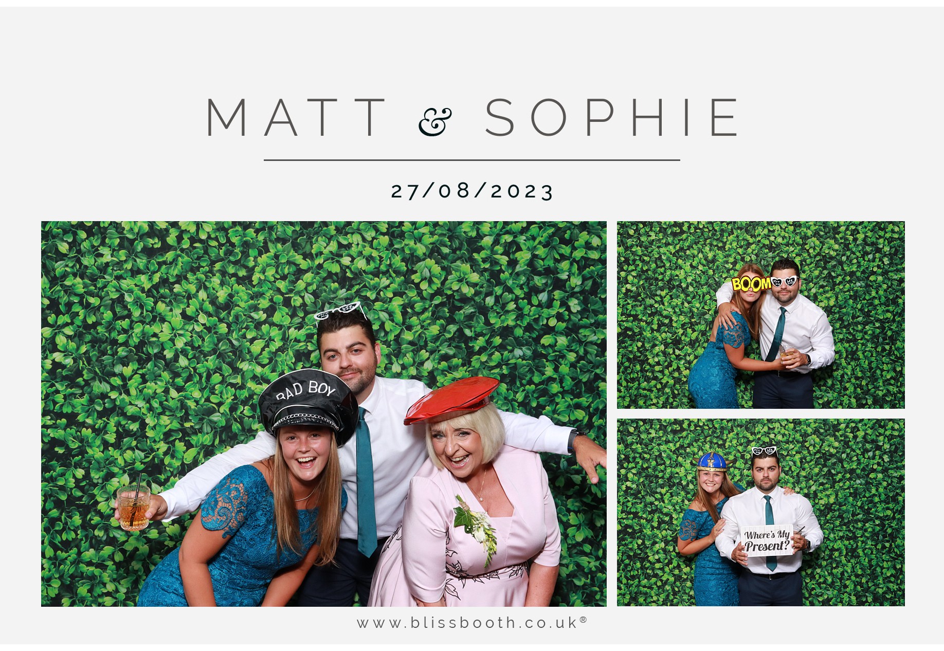 Matt and Sophie  | View more photos from the event at gallery.blissbooth.co.uk/u/BlissBooth/Matt-and-Sophie