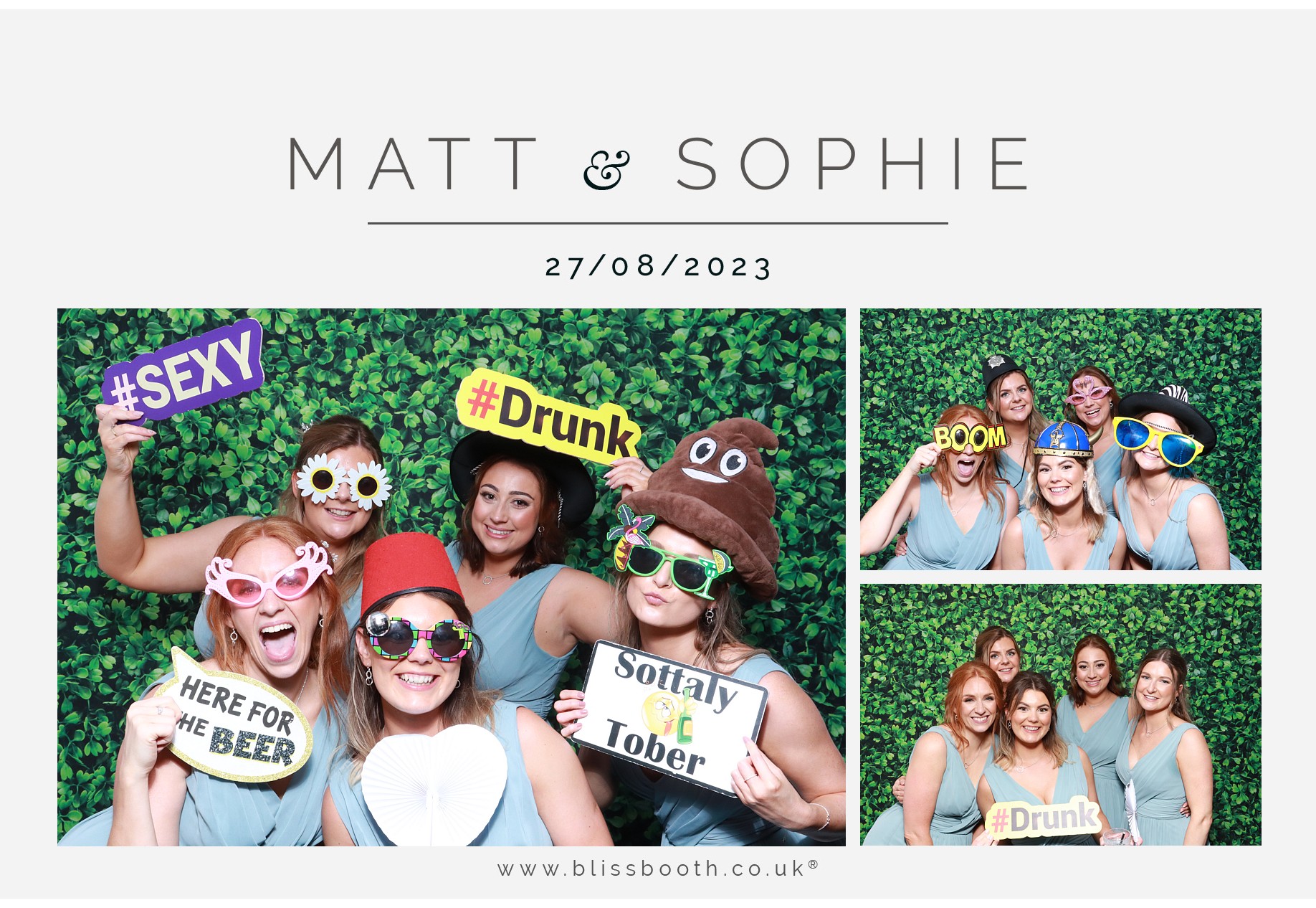 Matt and Sophie  | View more photos from the event at gallery.blissbooth.co.uk/u/BlissBooth/Matt-and-Sophie