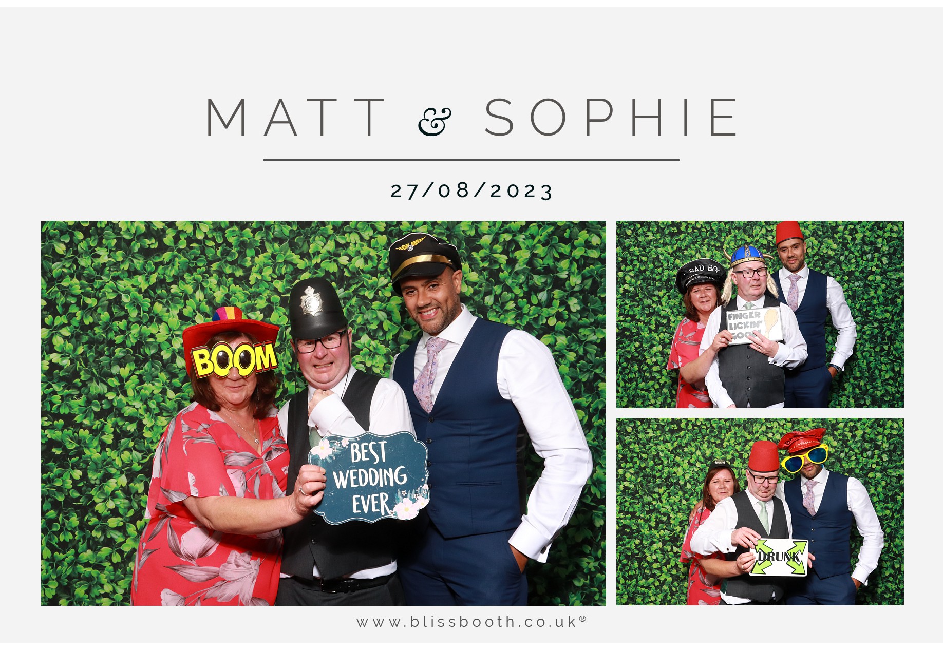 Matt and Sophie  | View more photos from the event at gallery.blissbooth.co.uk/u/BlissBooth/Matt-and-Sophie