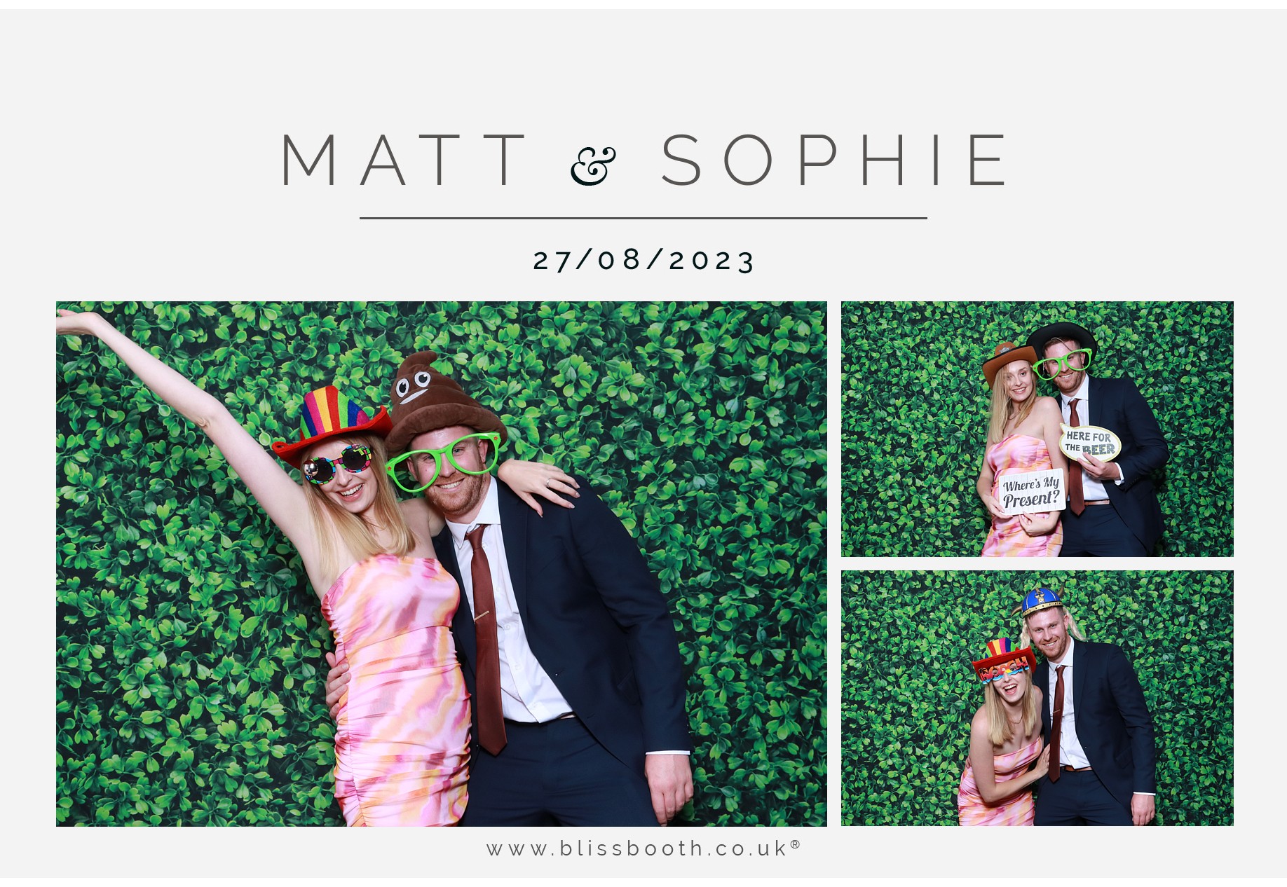 Matt and Sophie  | View more photos from the event at gallery.blissbooth.co.uk/u/BlissBooth/Matt-and-Sophie