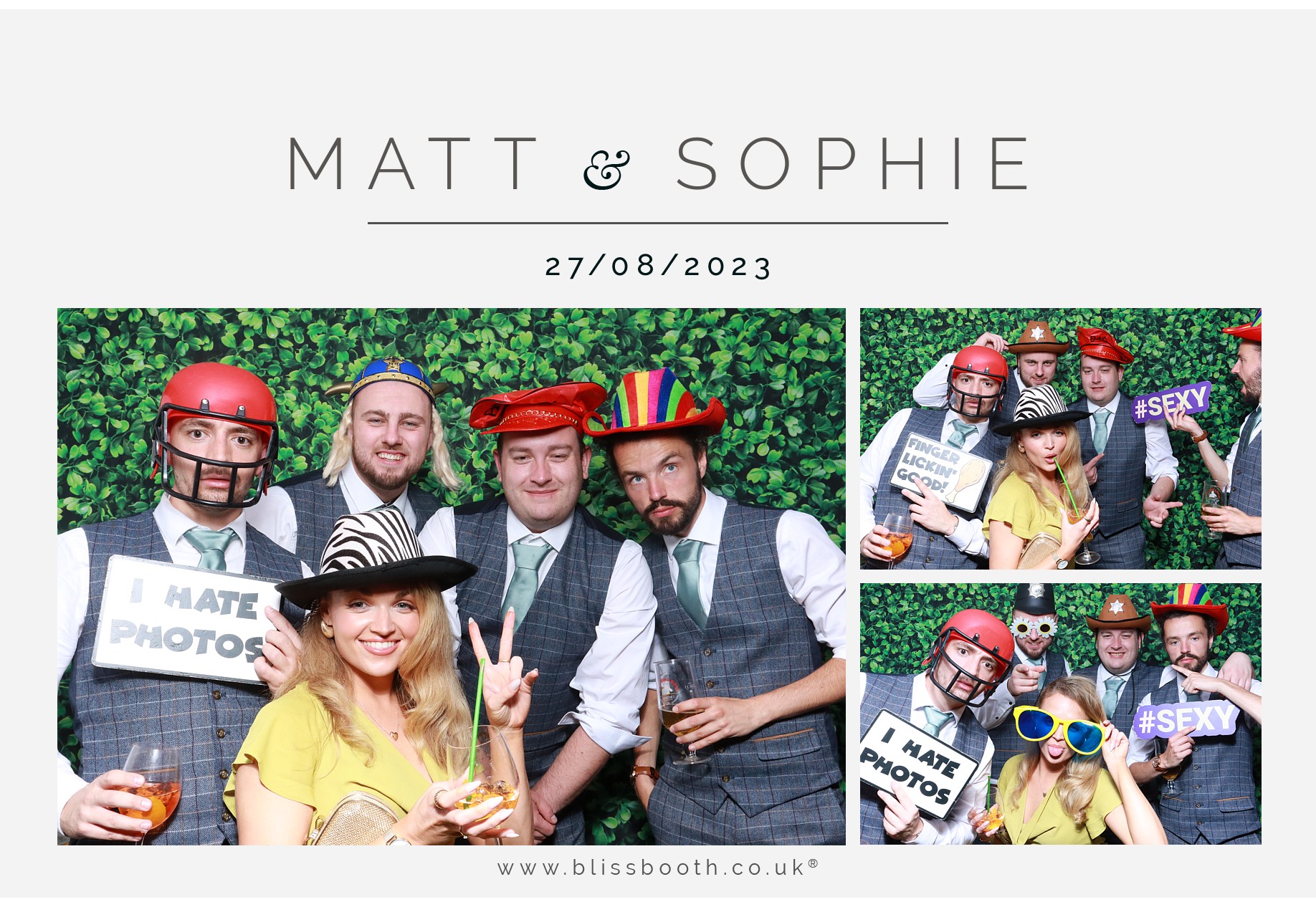 Matt and Sophie  | View more photos from the event at gallery.blissbooth.co.uk/u/BlissBooth/Matt-and-Sophie