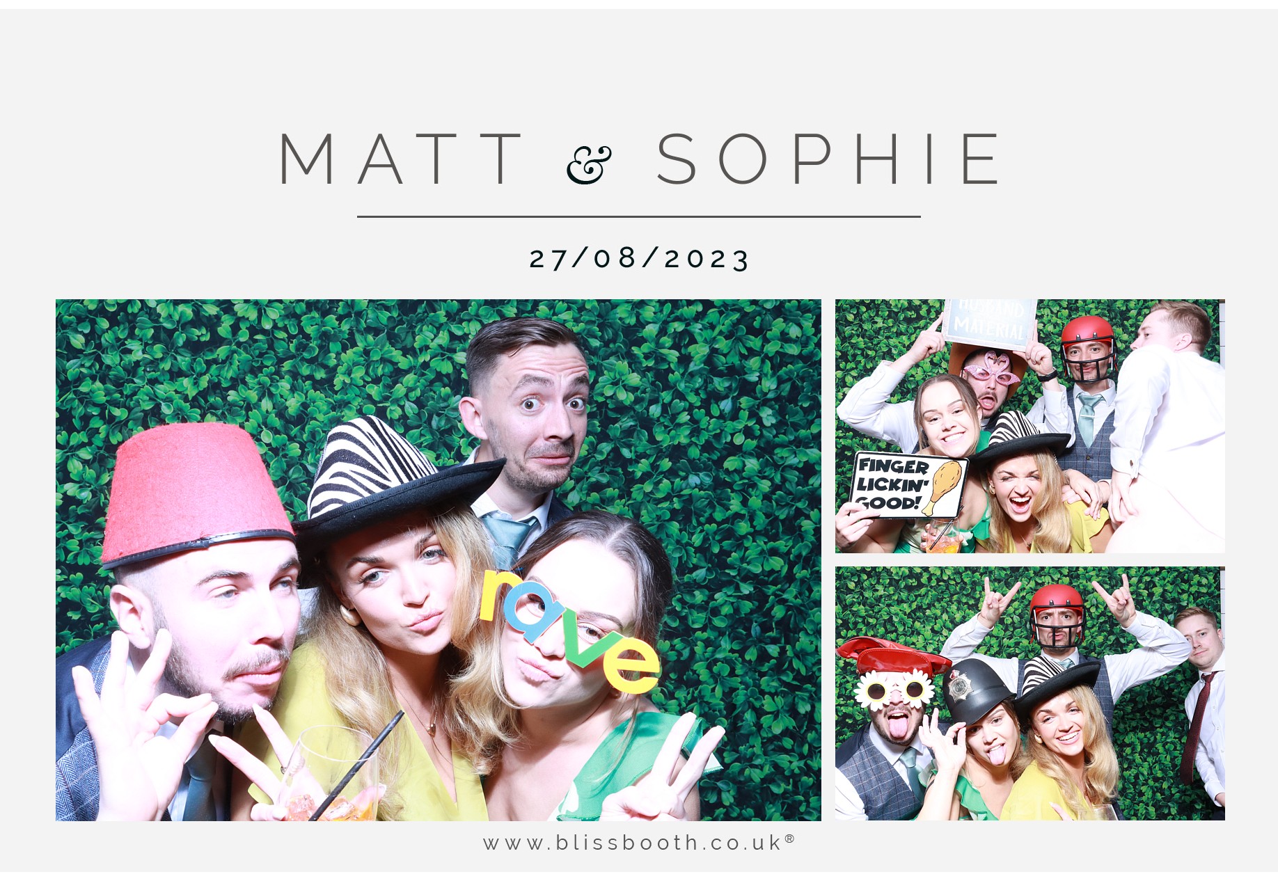 Matt and Sophie  | View more photos from the event at gallery.blissbooth.co.uk/u/BlissBooth/Matt-and-Sophie