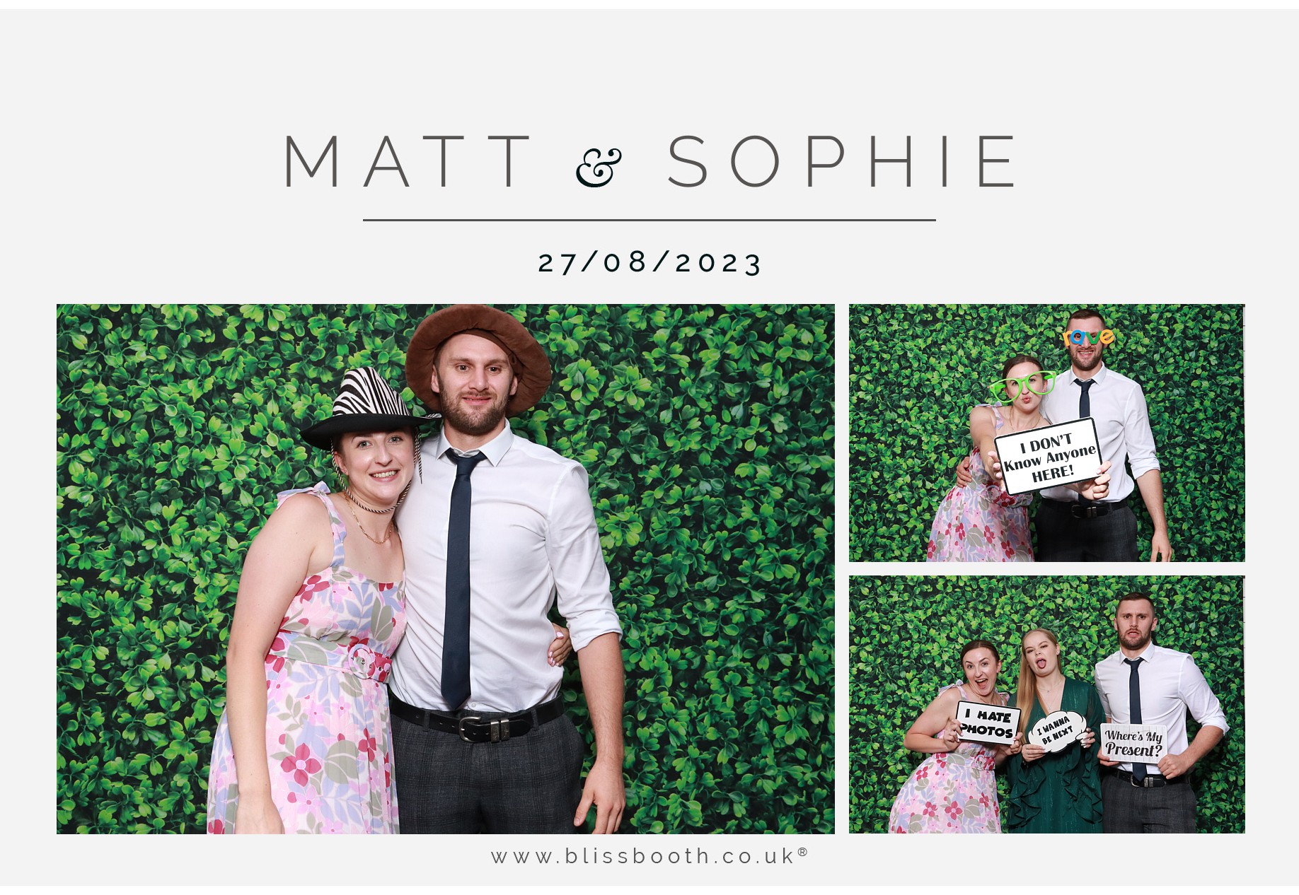 Matt and Sophie  | View more photos from the event at gallery.blissbooth.co.uk/u/BlissBooth/Matt-and-Sophie