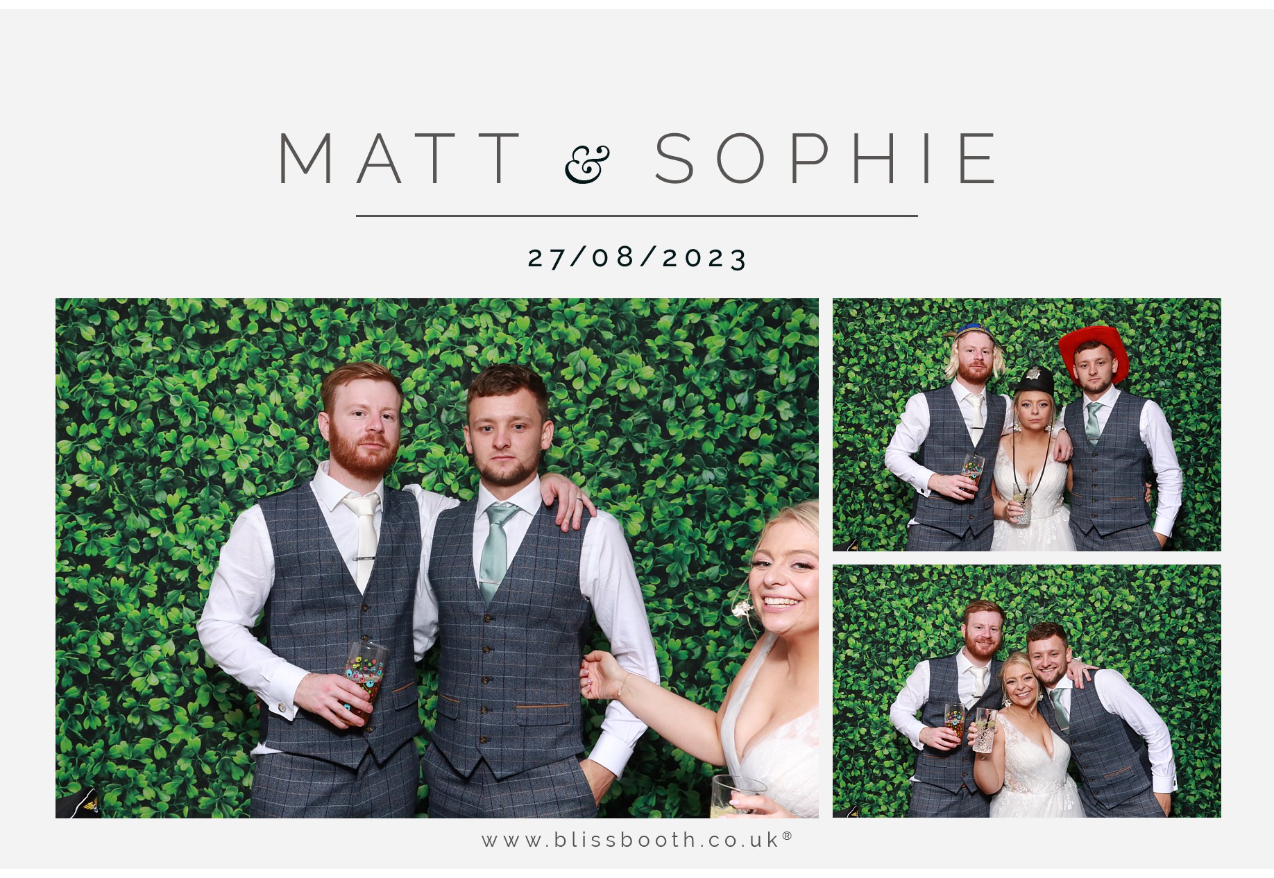 Matt and Sophie  | View more photos from the event at gallery.blissbooth.co.uk/u/BlissBooth/Matt-and-Sophie