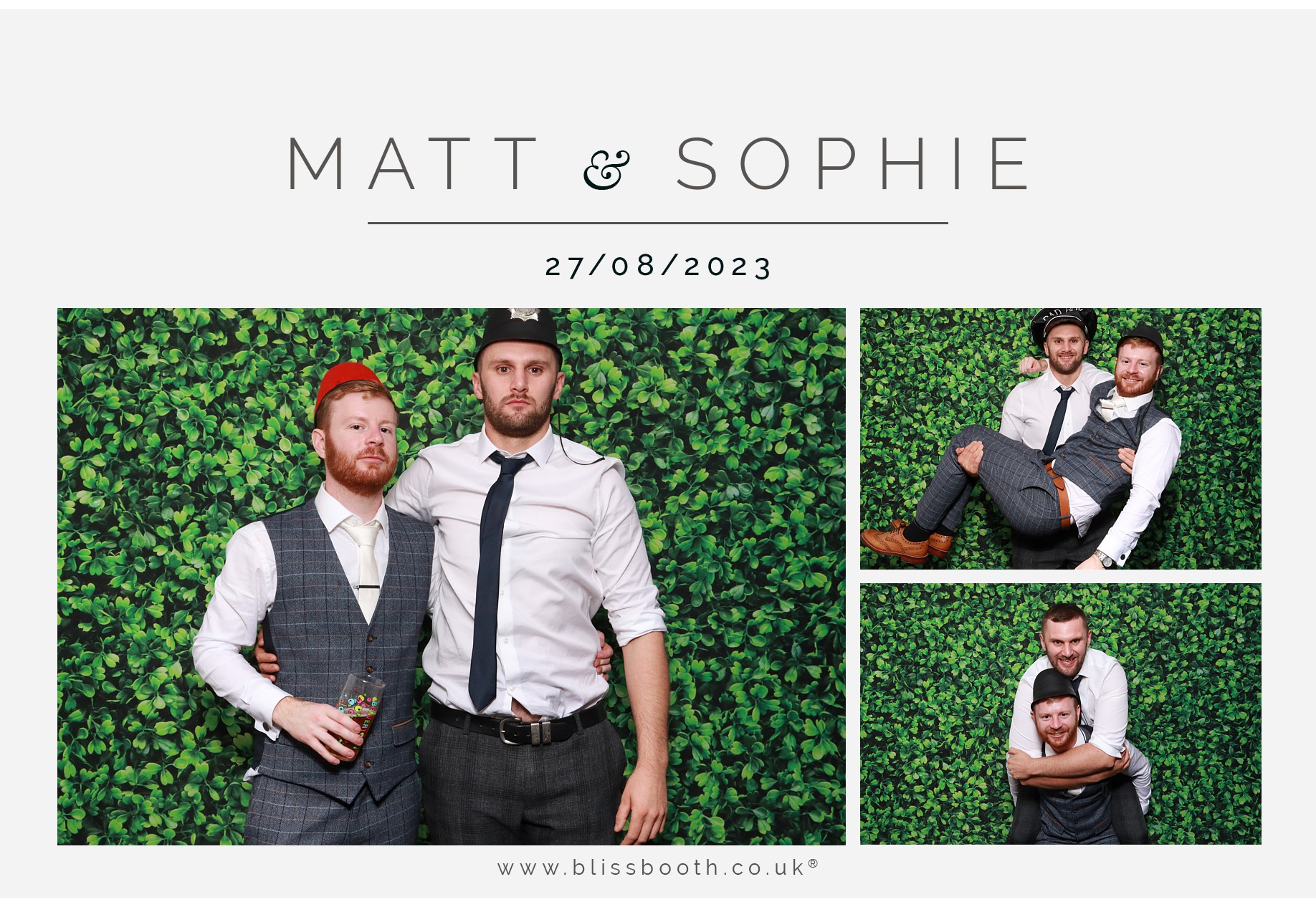 Matt and Sophie  | View more photos from the event at gallery.blissbooth.co.uk/u/BlissBooth/Matt-and-Sophie