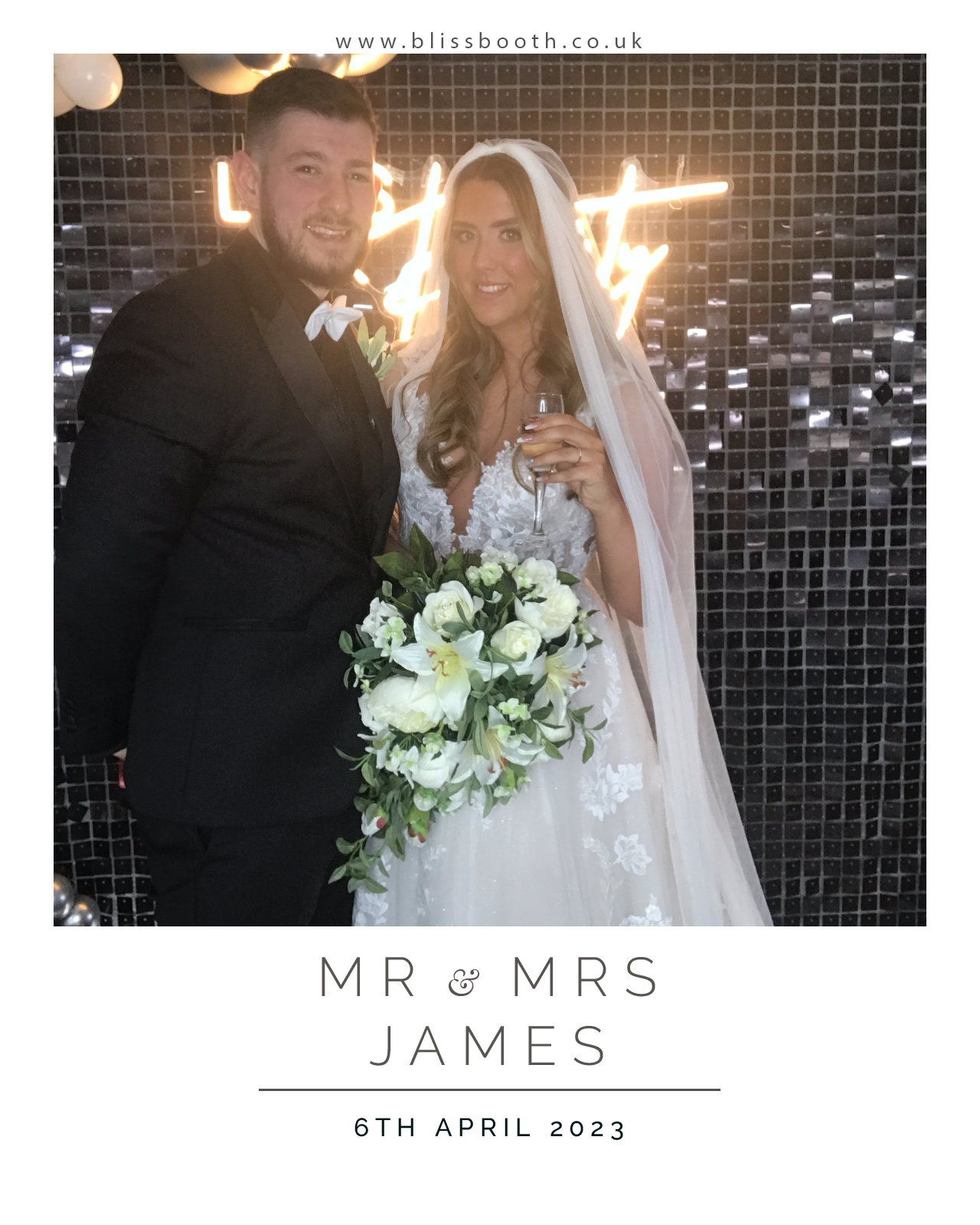 Mr and Mrs James | View more photos from the event at gallery.blissbooth.co.uk/u/BlissBooth/Mr-and-Mrs-James