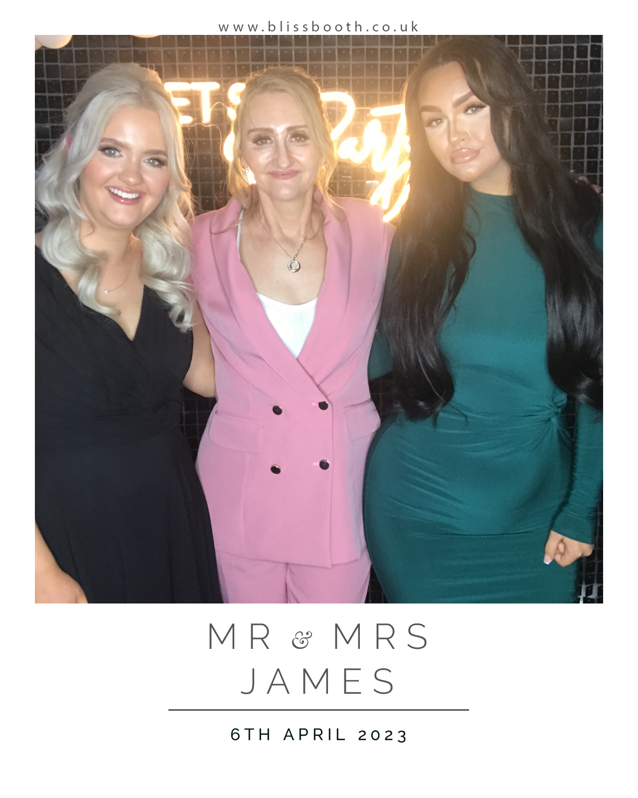 Mr and Mrs James | View more photos from the event at gallery.blissbooth.co.uk/u/BlissBooth/Mr-and-Mrs-James