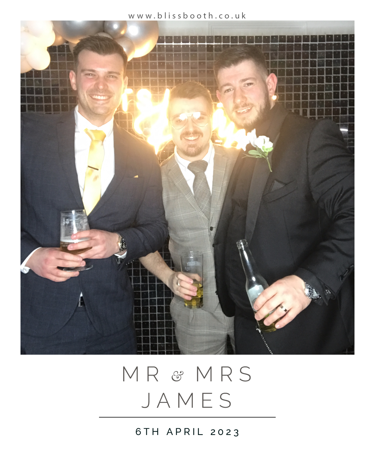 Mr and Mrs James | View more photos from the event at gallery.blissbooth.co.uk/u/BlissBooth/Mr-and-Mrs-James