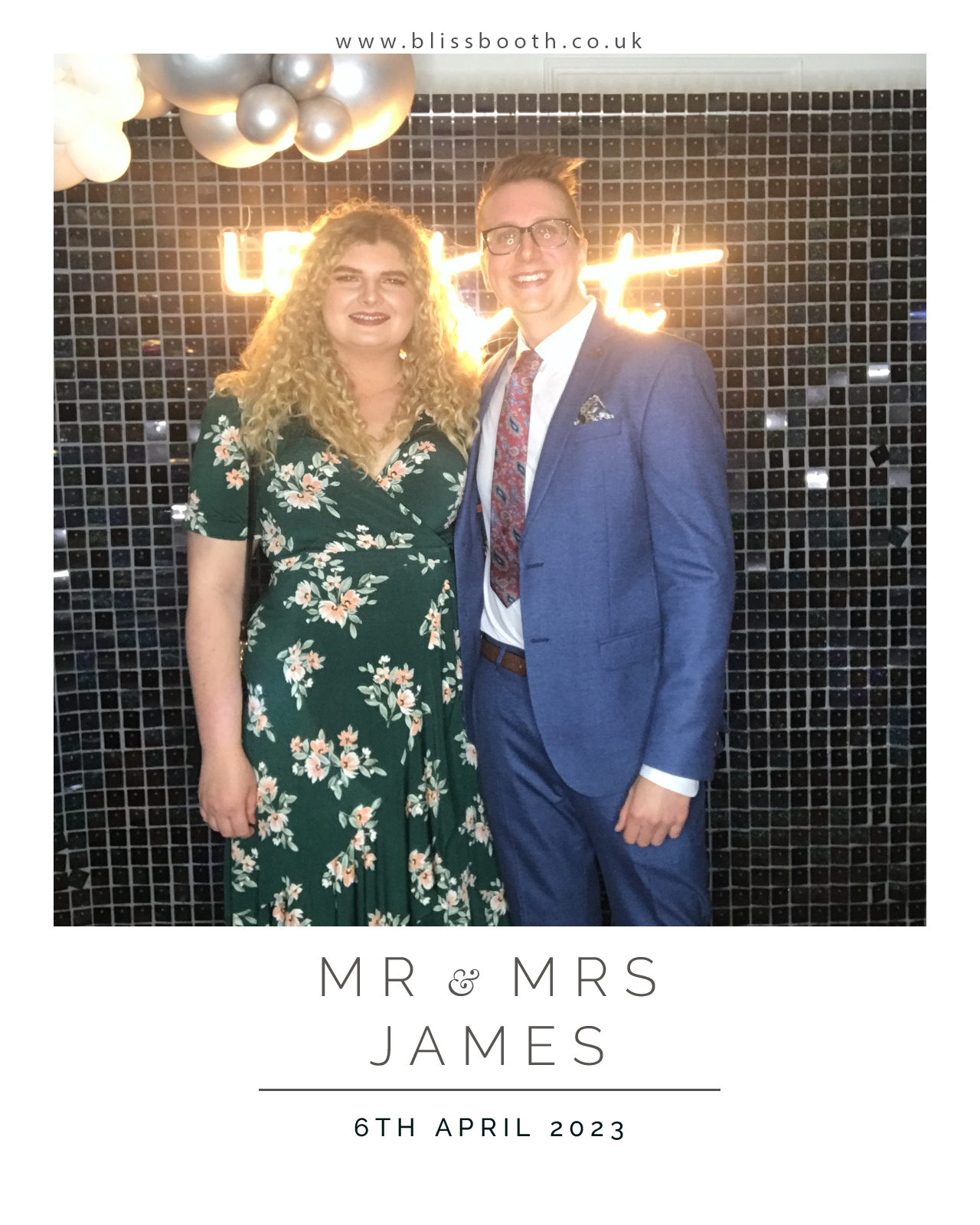 Mr and Mrs James | View more photos from the event at gallery.blissbooth.co.uk/u/BlissBooth/Mr-and-Mrs-James