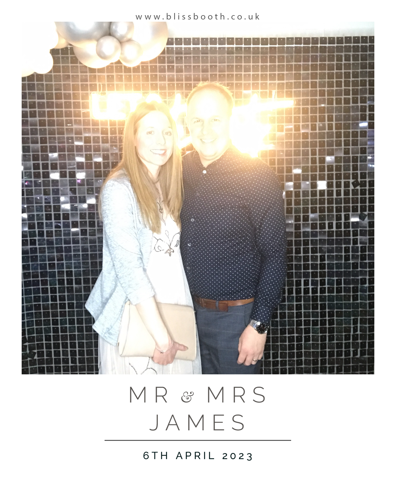 Mr and Mrs James | View more photos from the event at gallery.blissbooth.co.uk/u/BlissBooth/Mr-and-Mrs-James