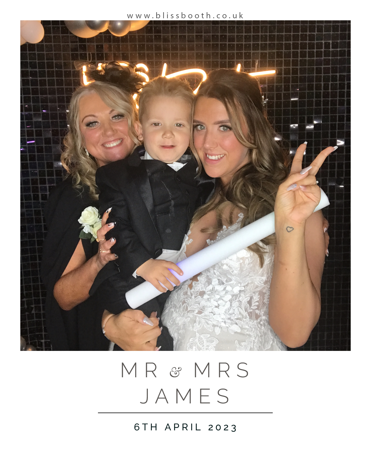 Mr and Mrs James | View more photos from the event at gallery.blissbooth.co.uk/u/BlissBooth/Mr-and-Mrs-James