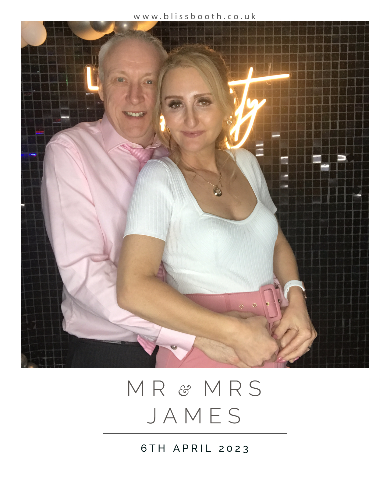 Mr and Mrs James | View more photos from the event at gallery.blissbooth.co.uk/u/BlissBooth/Mr-and-Mrs-James