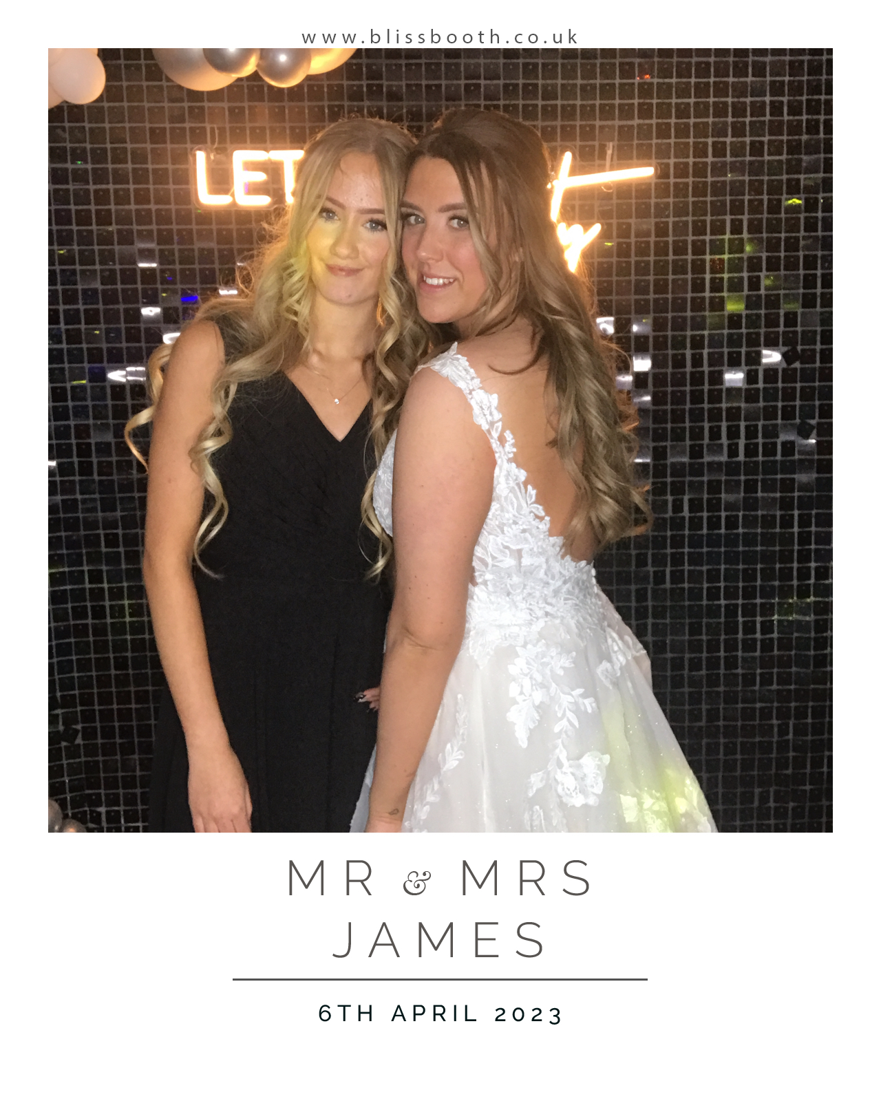 Mr and Mrs James | View more photos from the event at gallery.blissbooth.co.uk/u/BlissBooth/Mr-and-Mrs-James