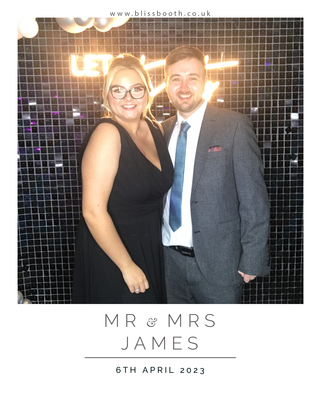 Mr and Mrs James | View more photos from the event at gallery.blissbooth.co.uk/u/BlissBooth/Mr-and-Mrs-James