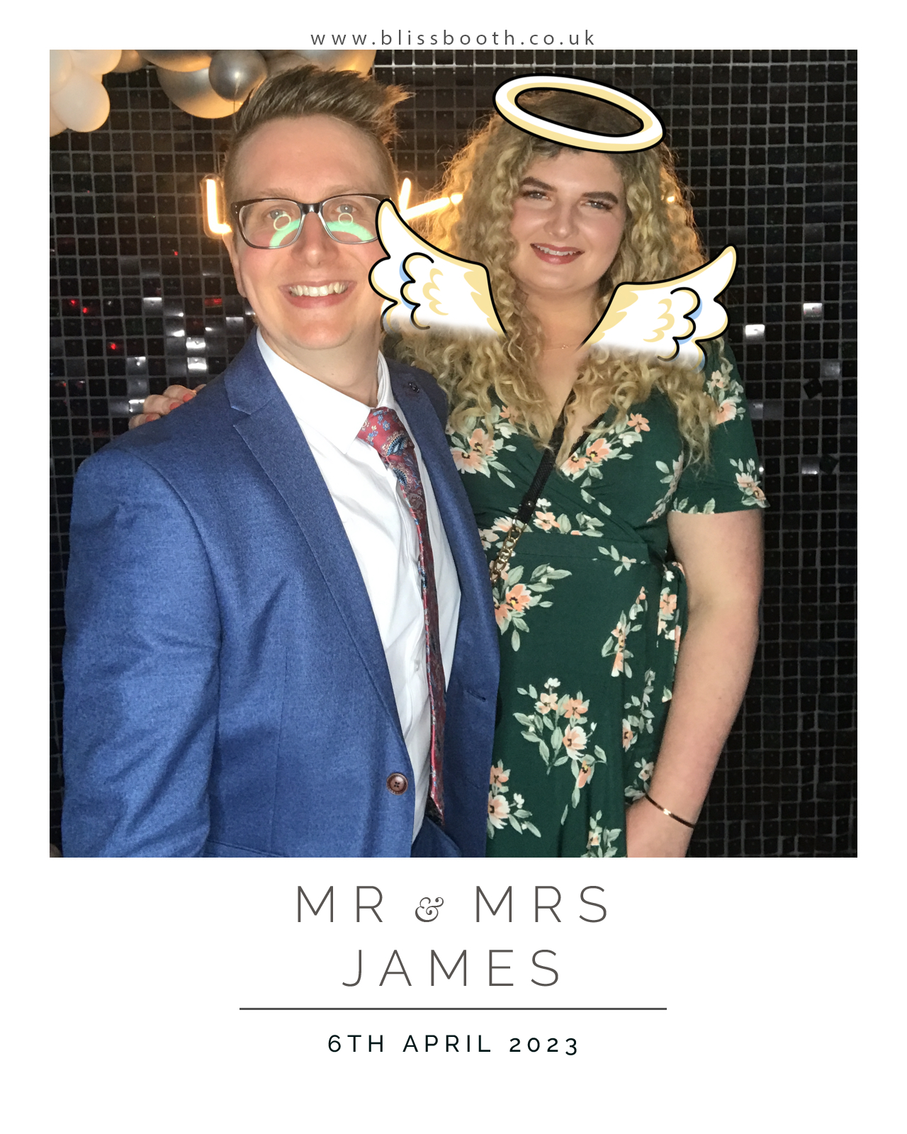 Mr and Mrs James | View more photos from the event at gallery.blissbooth.co.uk/u/BlissBooth/Mr-and-Mrs-James