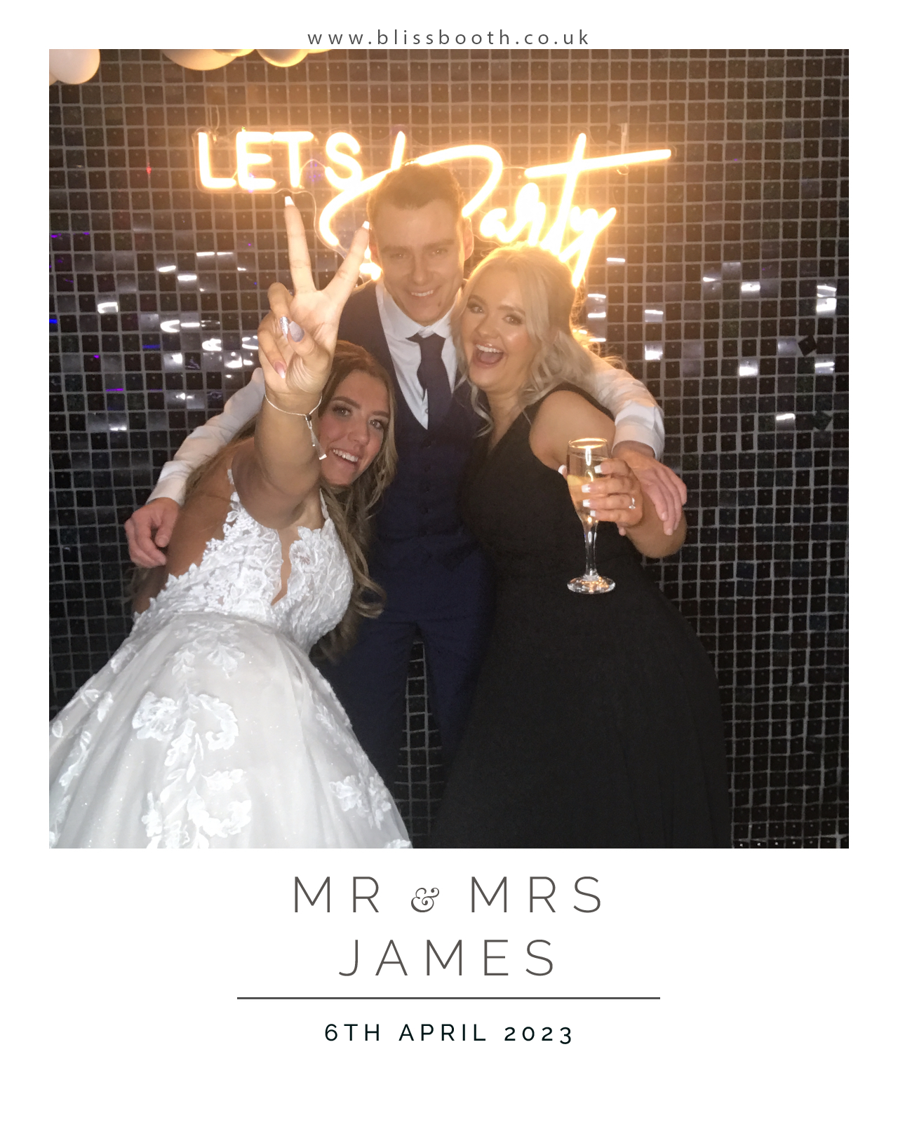 Mr and Mrs James | View more photos from the event at gallery.blissbooth.co.uk/u/BlissBooth/Mr-and-Mrs-James