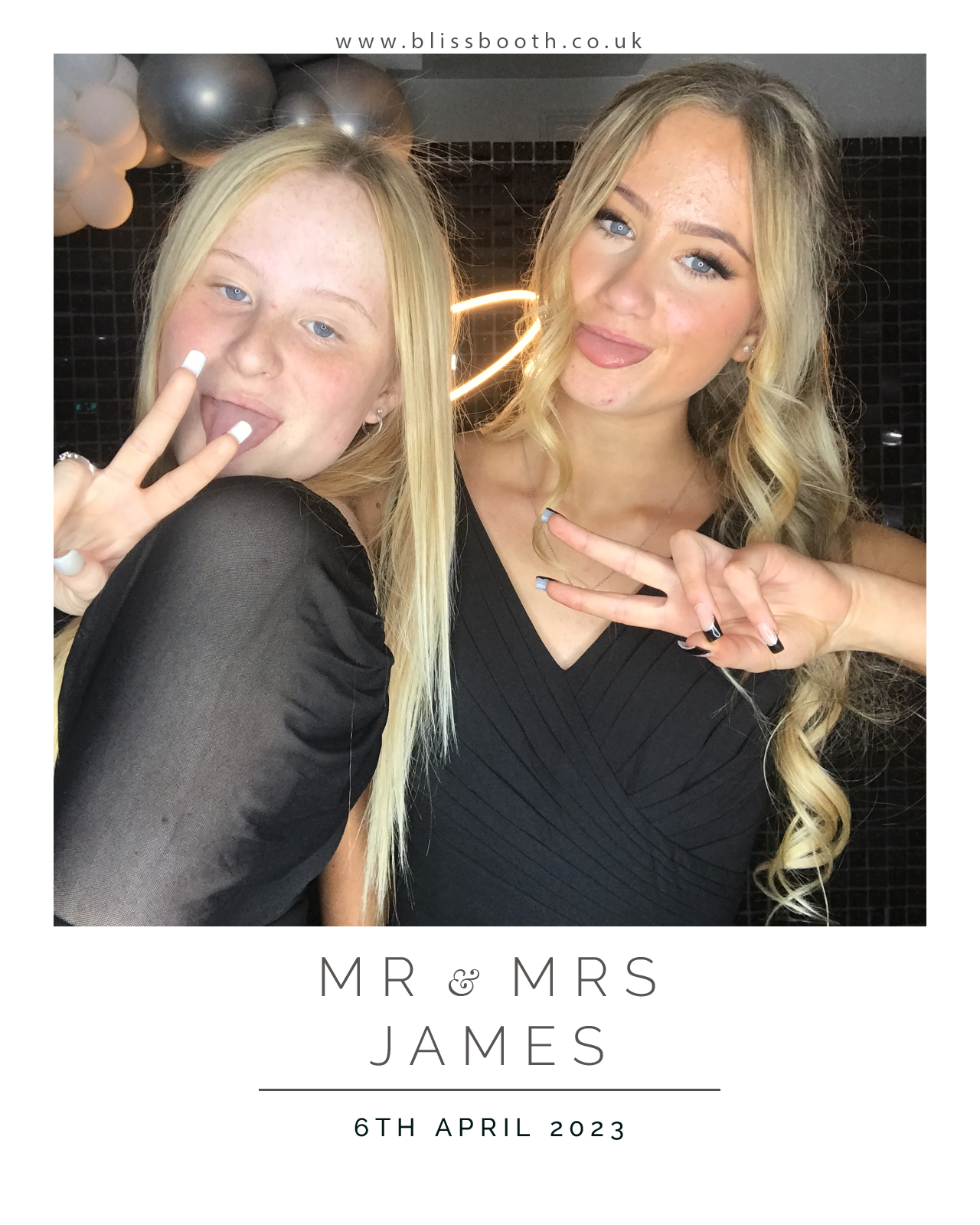 Mr and Mrs James | View more photos from the event at gallery.blissbooth.co.uk/u/BlissBooth/Mr-and-Mrs-James