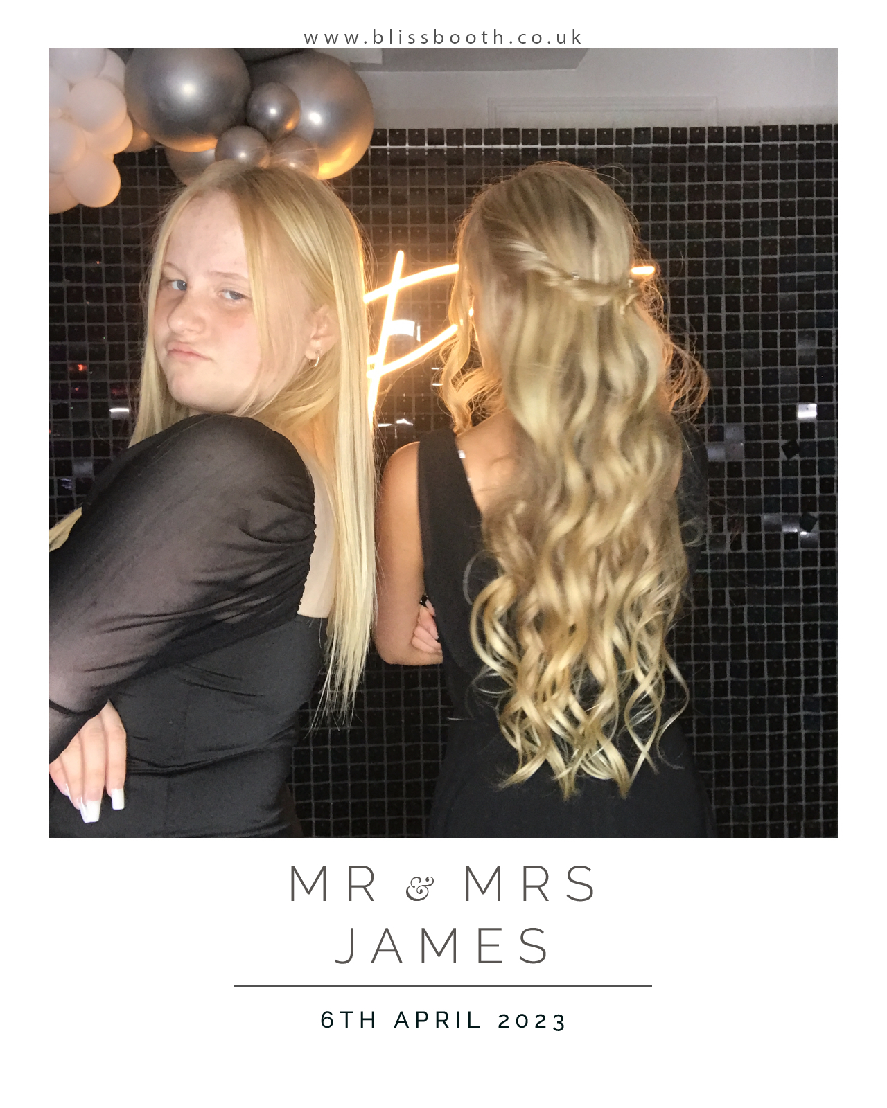 Mr and Mrs James | View more photos from the event at gallery.blissbooth.co.uk/u/BlissBooth/Mr-and-Mrs-James