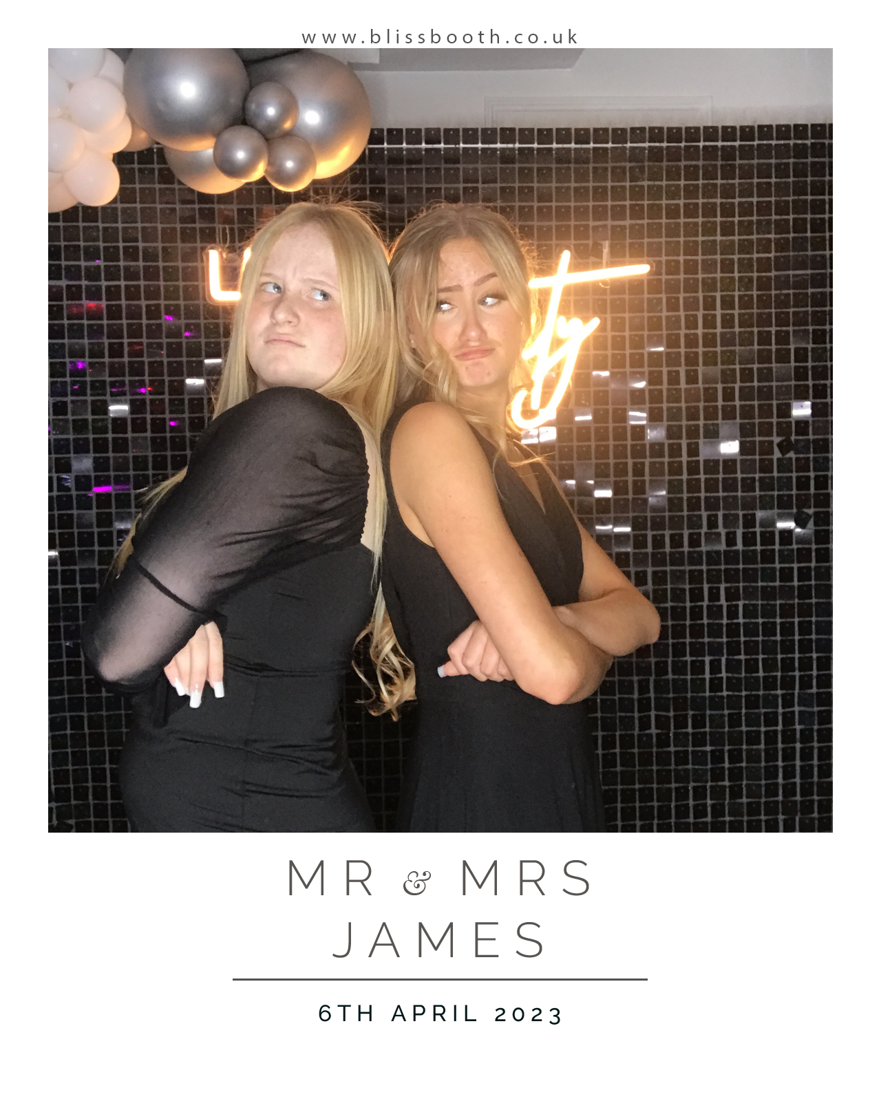 Mr and Mrs James | View more photos from the event at gallery.blissbooth.co.uk/u/BlissBooth/Mr-and-Mrs-James