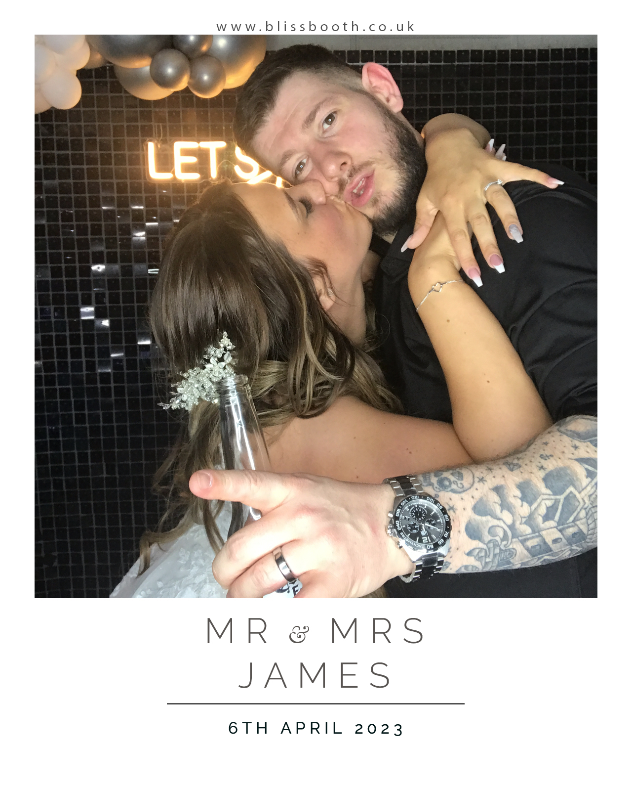 Mr and Mrs James | View more photos from the event at gallery.blissbooth.co.uk/u/BlissBooth/Mr-and-Mrs-James