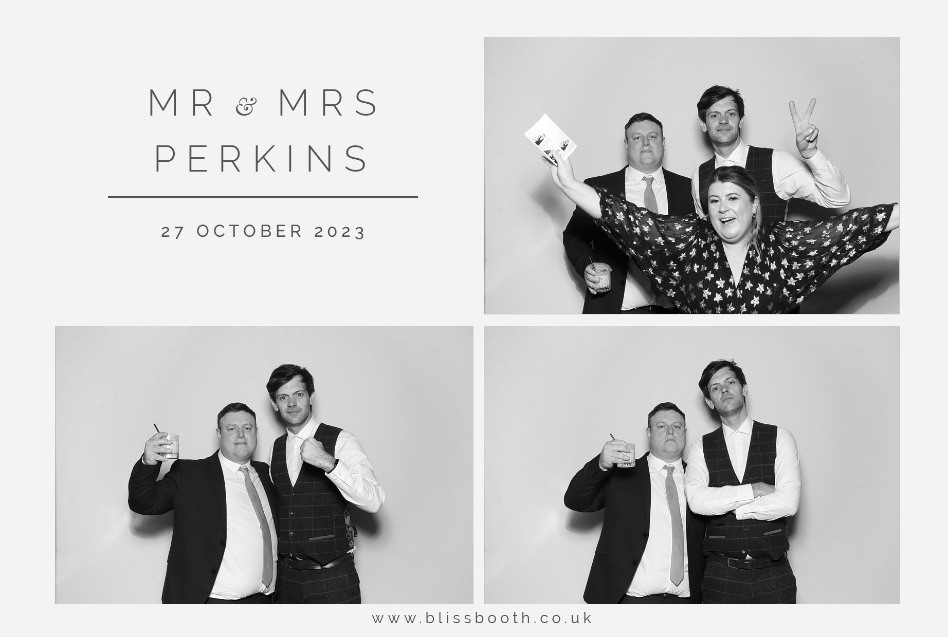 Mr and Mrs Perkins | View more photos from the event at gallery.blissbooth.co.uk/u/BlissBooth/Mr-and-Mrs-Perkins