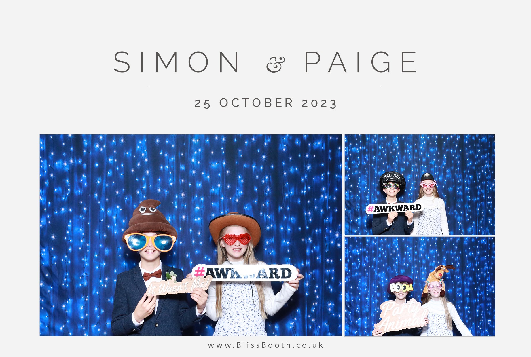 Paige & Simon | View more photos from the event at gallery.blissbooth.co.uk/u/BlissBooth/Paige-Simon
