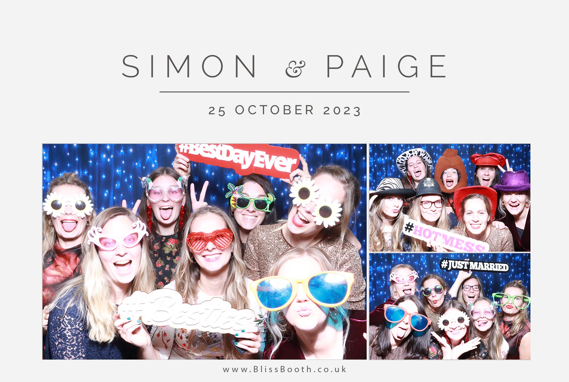 Paige & Simon | View more photos from the event at gallery.blissbooth.co.uk/u/BlissBooth/Paige-Simon