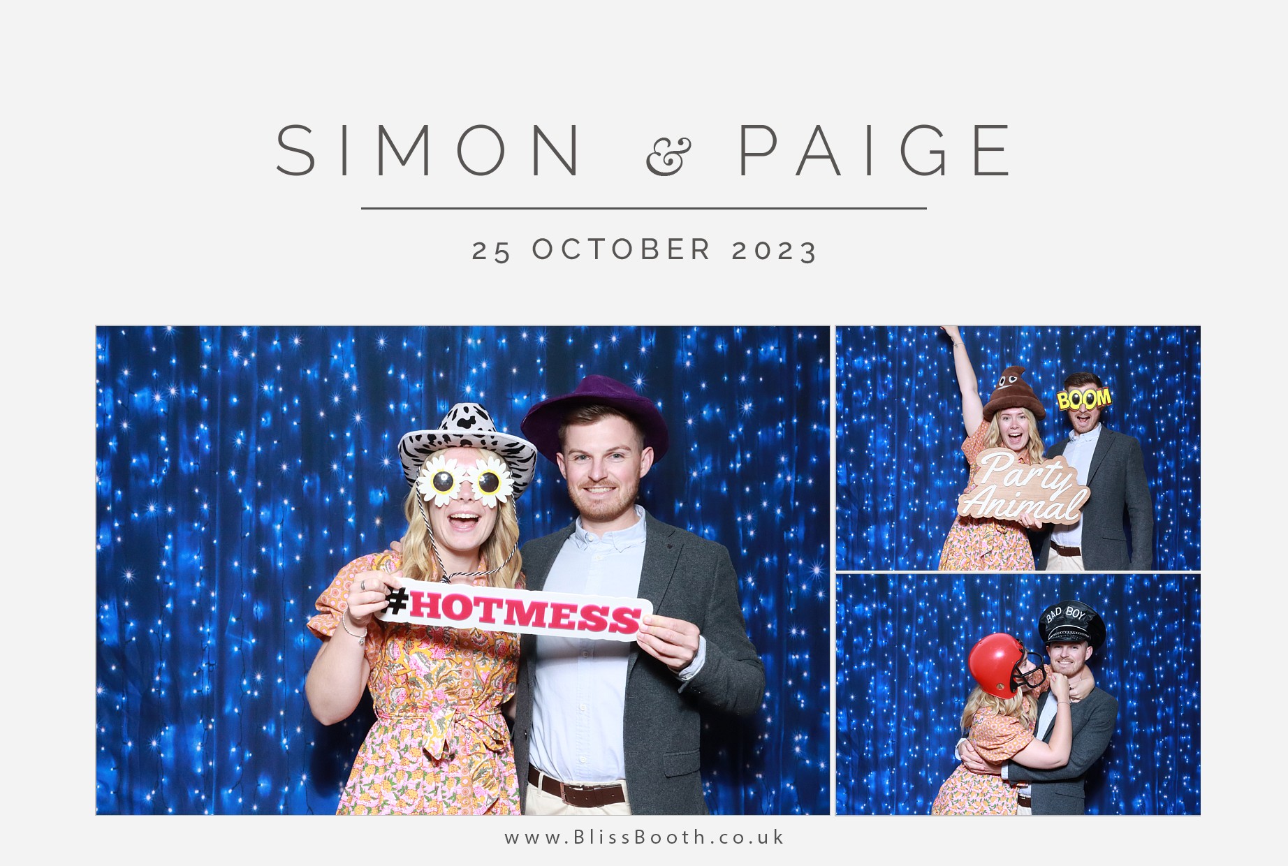 Paige & Simon | View more photos from the event at gallery.blissbooth.co.uk/u/BlissBooth/Paige-Simon