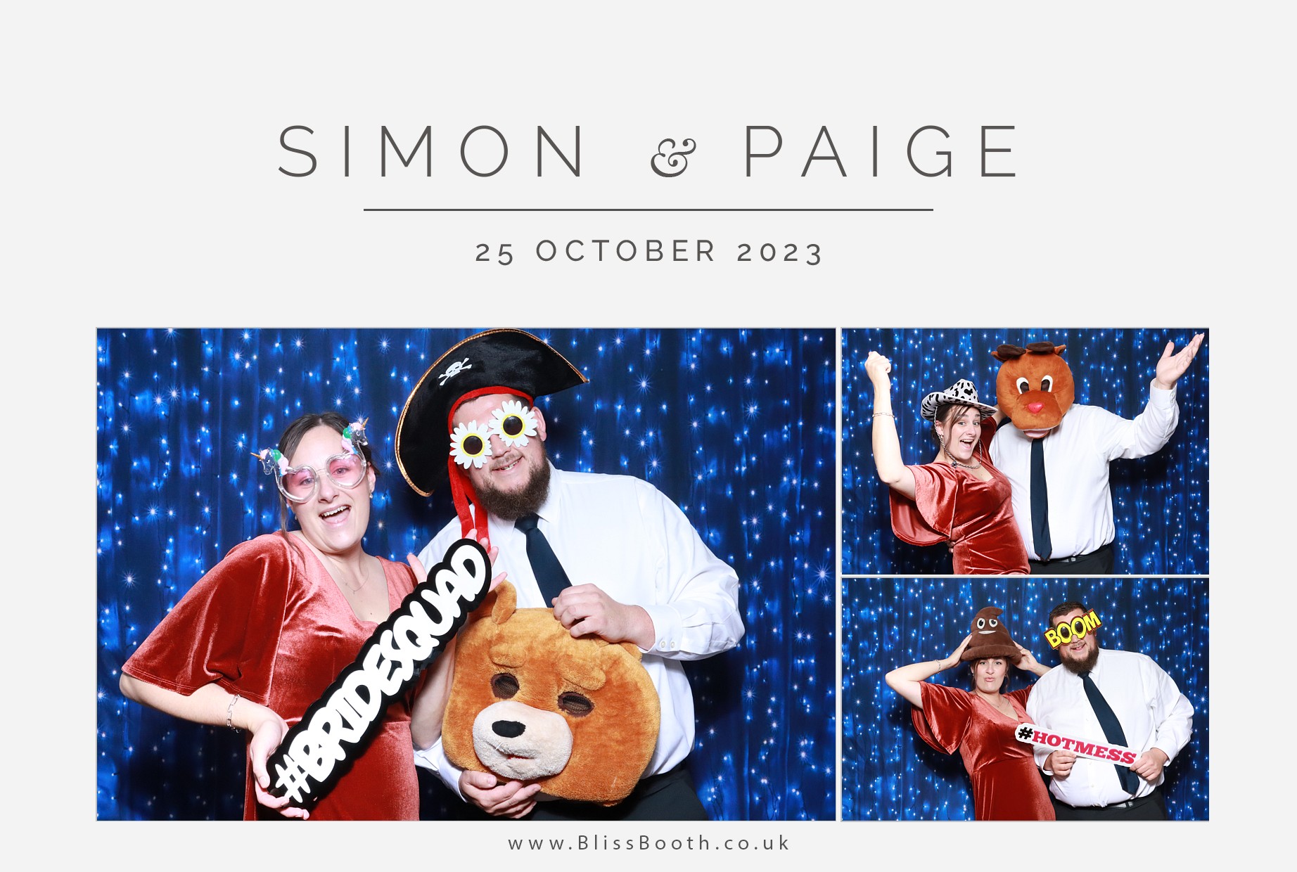 Paige & Simon | View more photos from the event at gallery.blissbooth.co.uk/u/BlissBooth/Paige-Simon