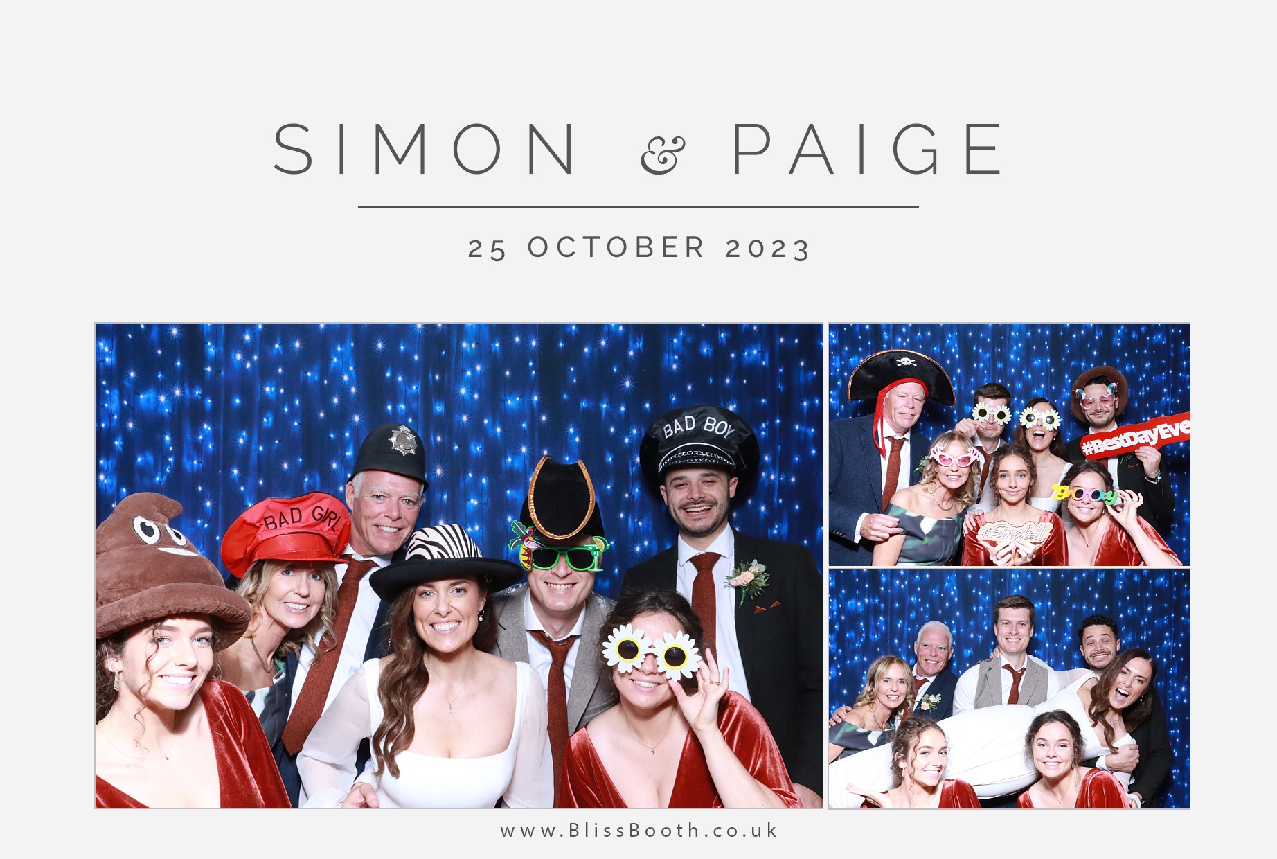 Paige & Simon | View more photos from the event at gallery.blissbooth.co.uk/u/BlissBooth/Paige-Simon