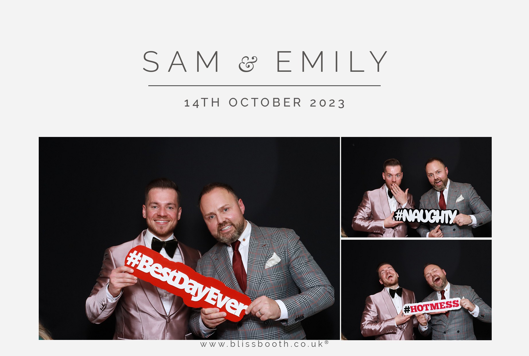 Sam and Emily | View more photos from the event at gallery.blissbooth.co.uk/u/BlissBooth/Sam-and-Emily
