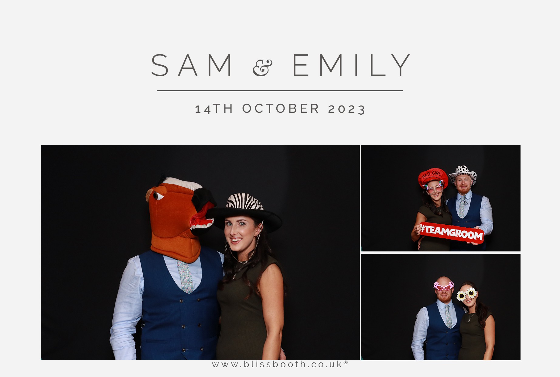 Sam and Emily | View more photos from the event at gallery.blissbooth.co.uk/u/BlissBooth/Sam-and-Emily