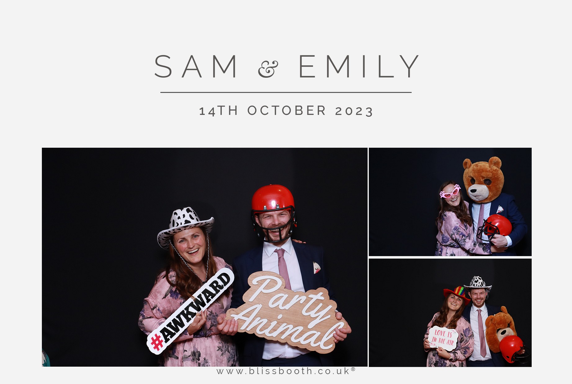 Sam and Emily | View more photos from the event at gallery.blissbooth.co.uk/u/BlissBooth/Sam-and-Emily