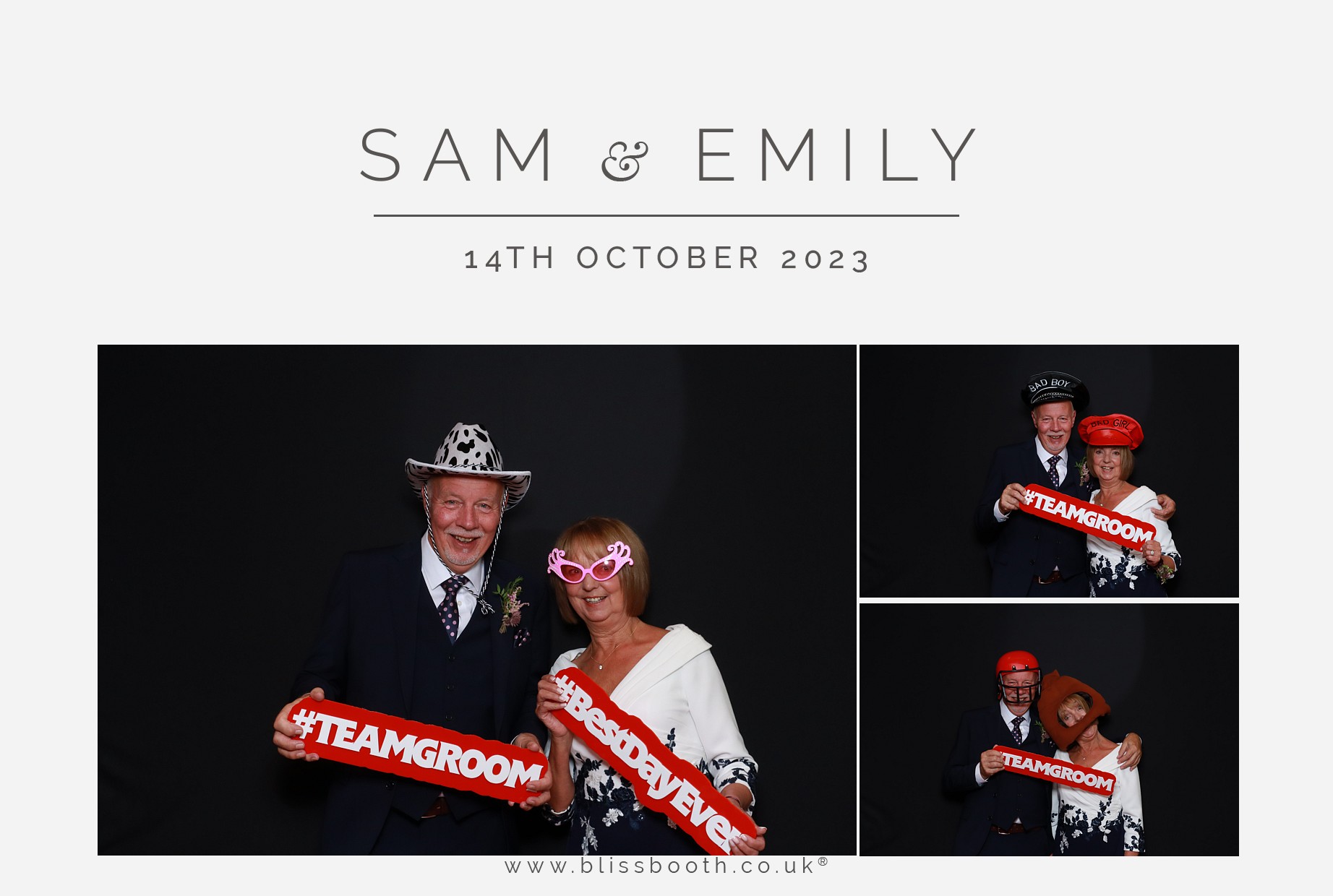Sam and Emily | View more photos from the event at gallery.blissbooth.co.uk/u/BlissBooth/Sam-and-Emily