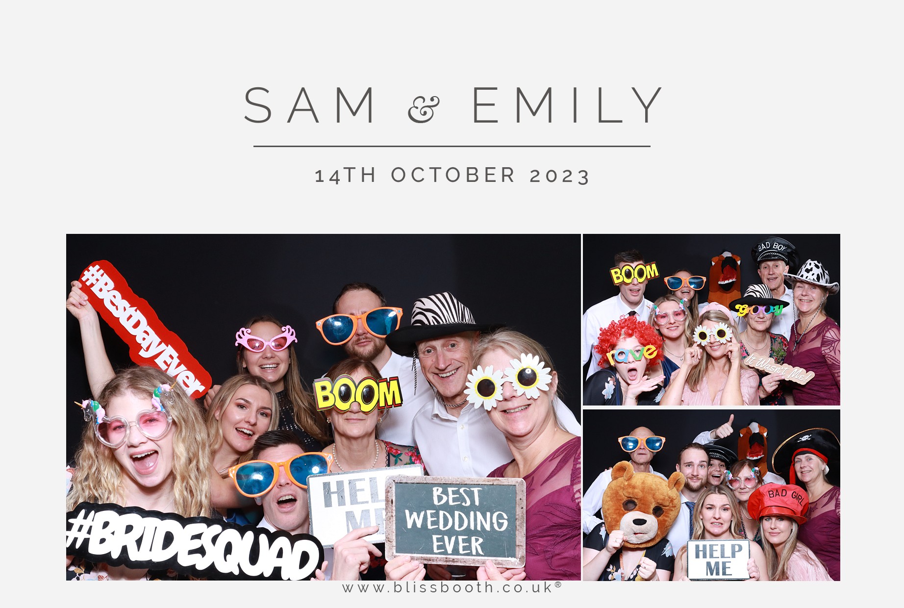 Sam and Emily | View more photos from the event at gallery.blissbooth.co.uk/u/BlissBooth/Sam-and-Emily