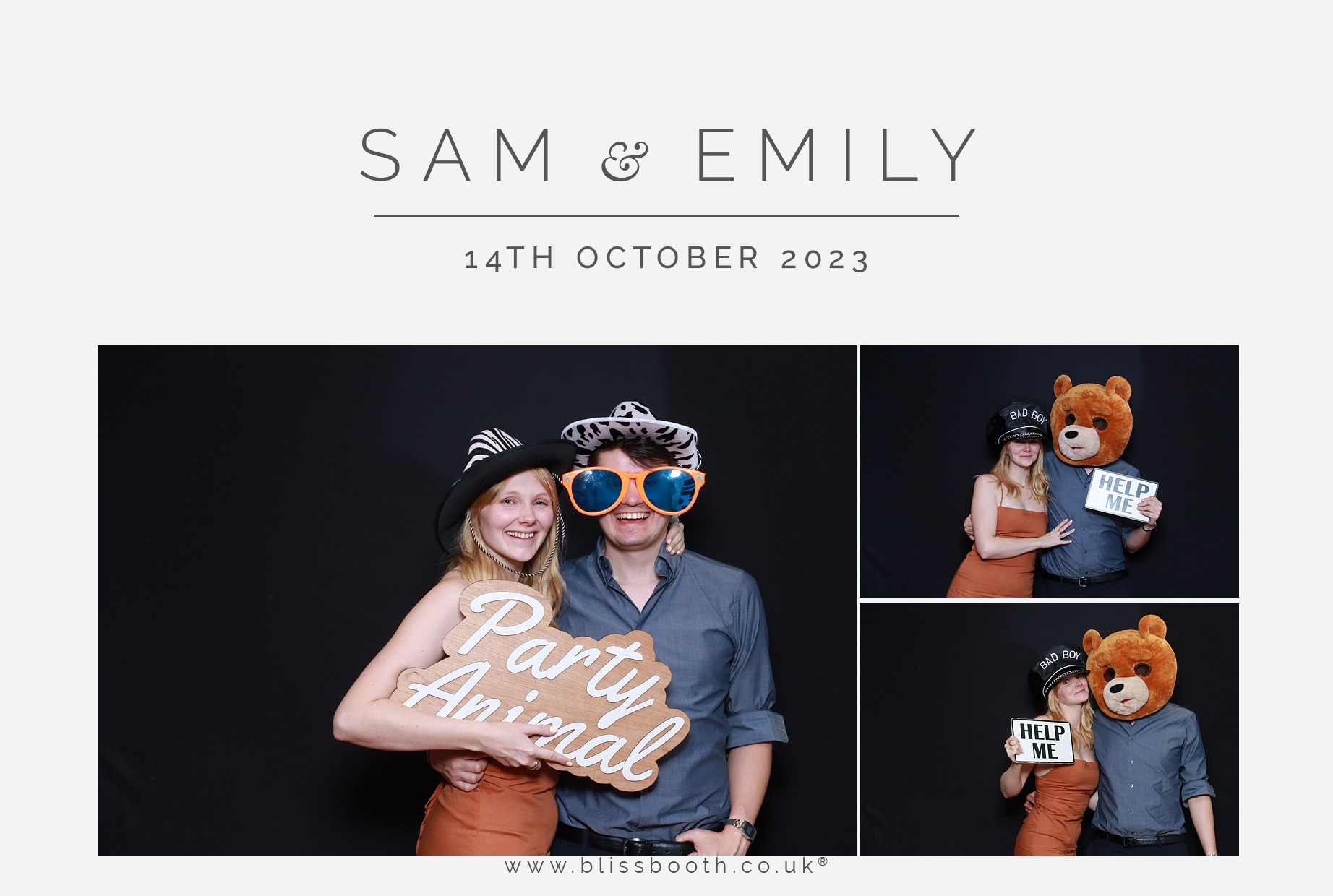 Sam and Emily | View more photos from the event at gallery.blissbooth.co.uk/u/BlissBooth/Sam-and-Emily