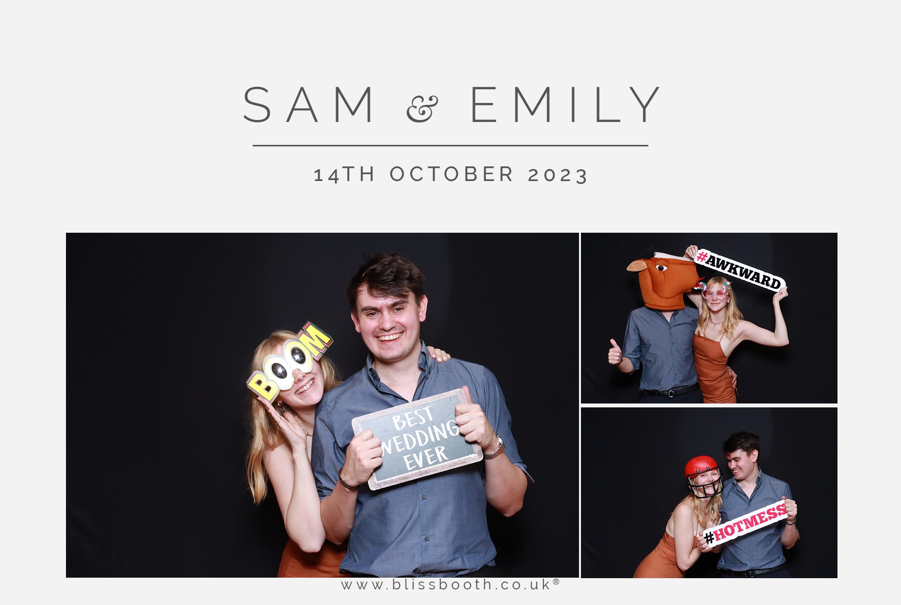Sam and Emily | View more photos from the event at gallery.blissbooth.co.uk/u/BlissBooth/Sam-and-Emily