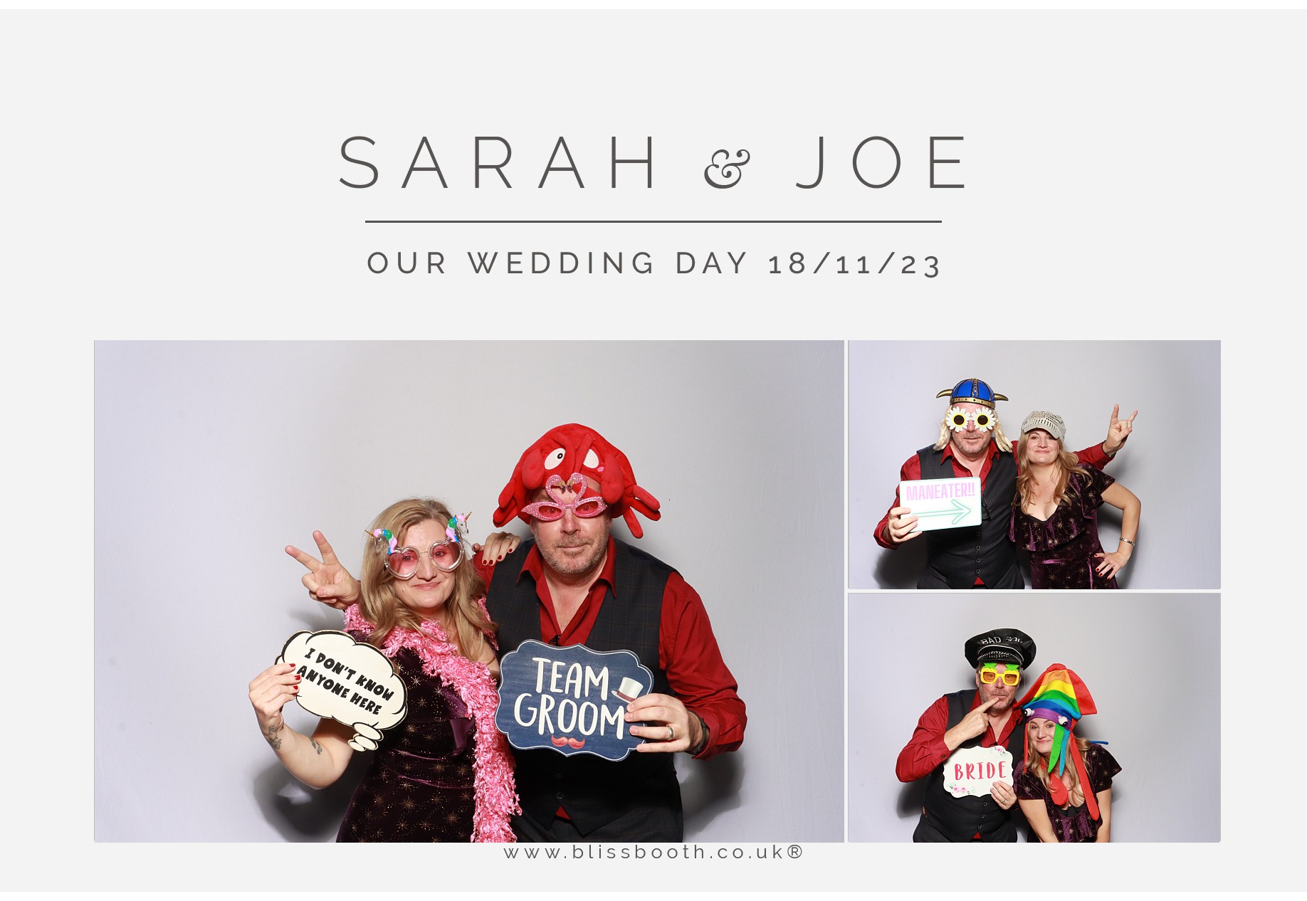 Sarah and Joe | View more photos from the event at gallery.blissbooth.co.uk/u/BlissBooth/Sarah-and-Joe