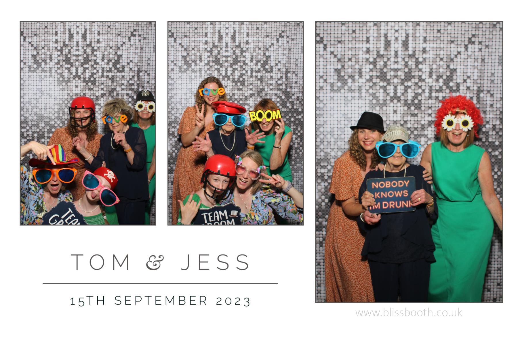 Tom and Jess | View more photos from the event at gallery.blissbooth.co.uk/u/BlissBooth/Tom-and-Jess