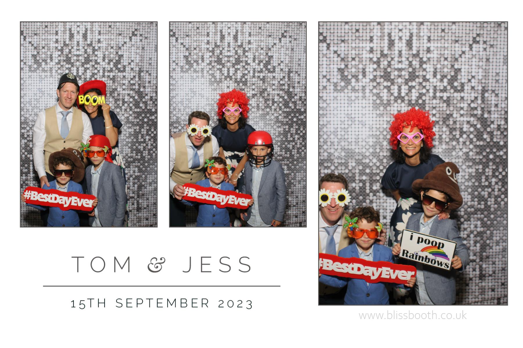 Tom and Jess | View more photos from the event at gallery.blissbooth.co.uk/u/BlissBooth/Tom-and-Jess