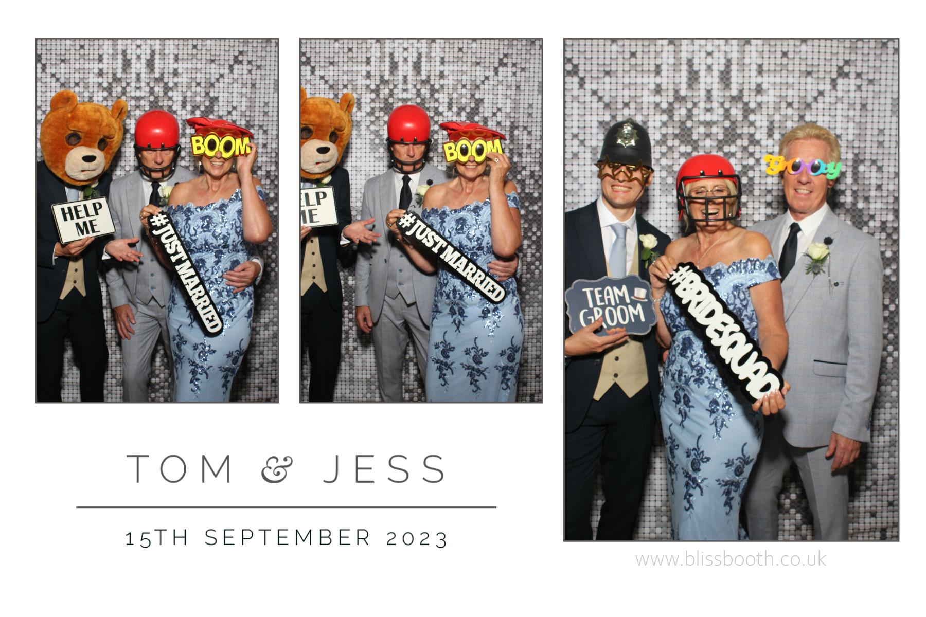 Tom and Jess | View more photos from the event at gallery.blissbooth.co.uk/u/BlissBooth/Tom-and-Jess