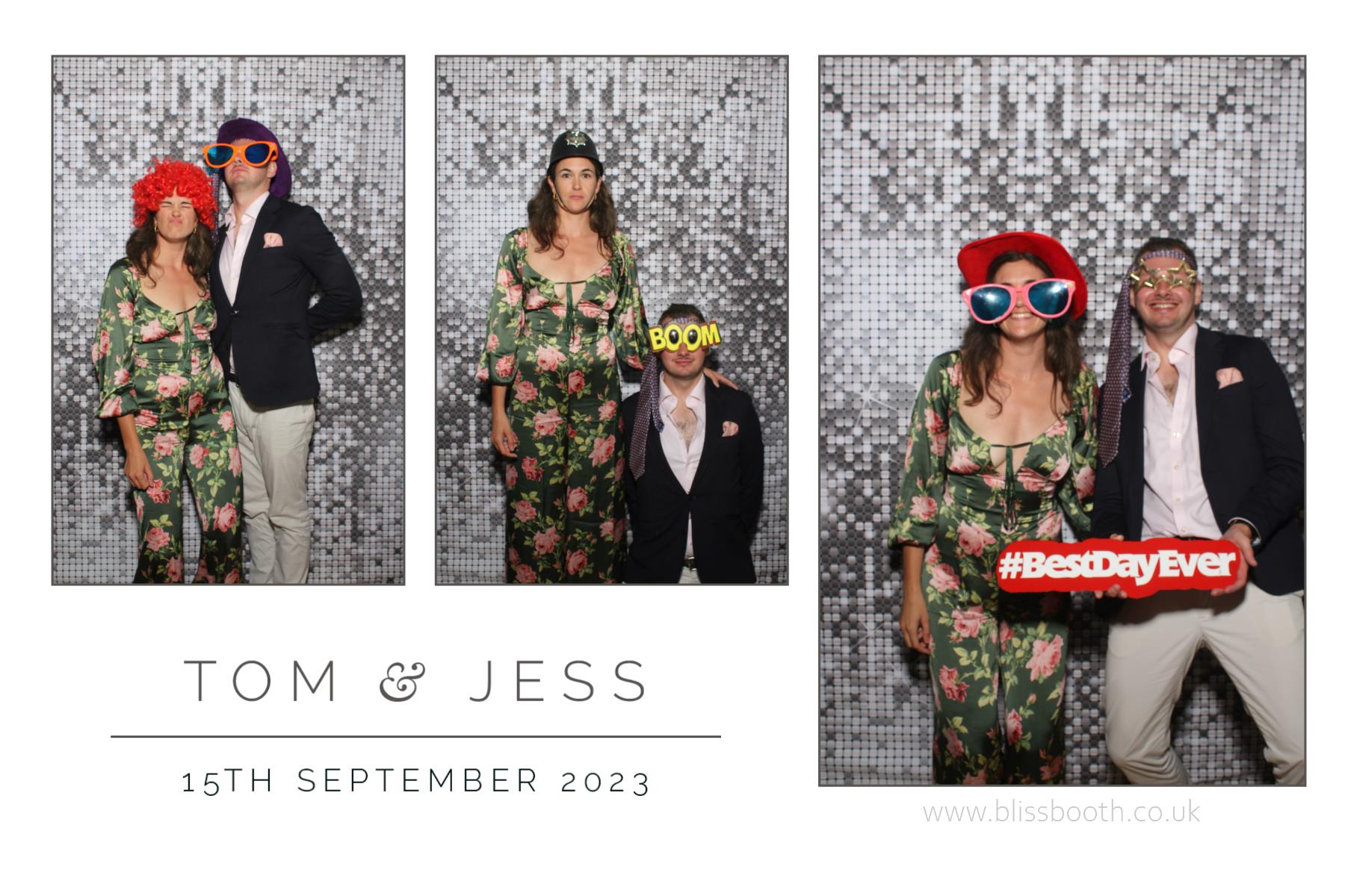 Tom and Jess | View more photos from the event at gallery.blissbooth.co.uk/u/BlissBooth/Tom-and-Jess