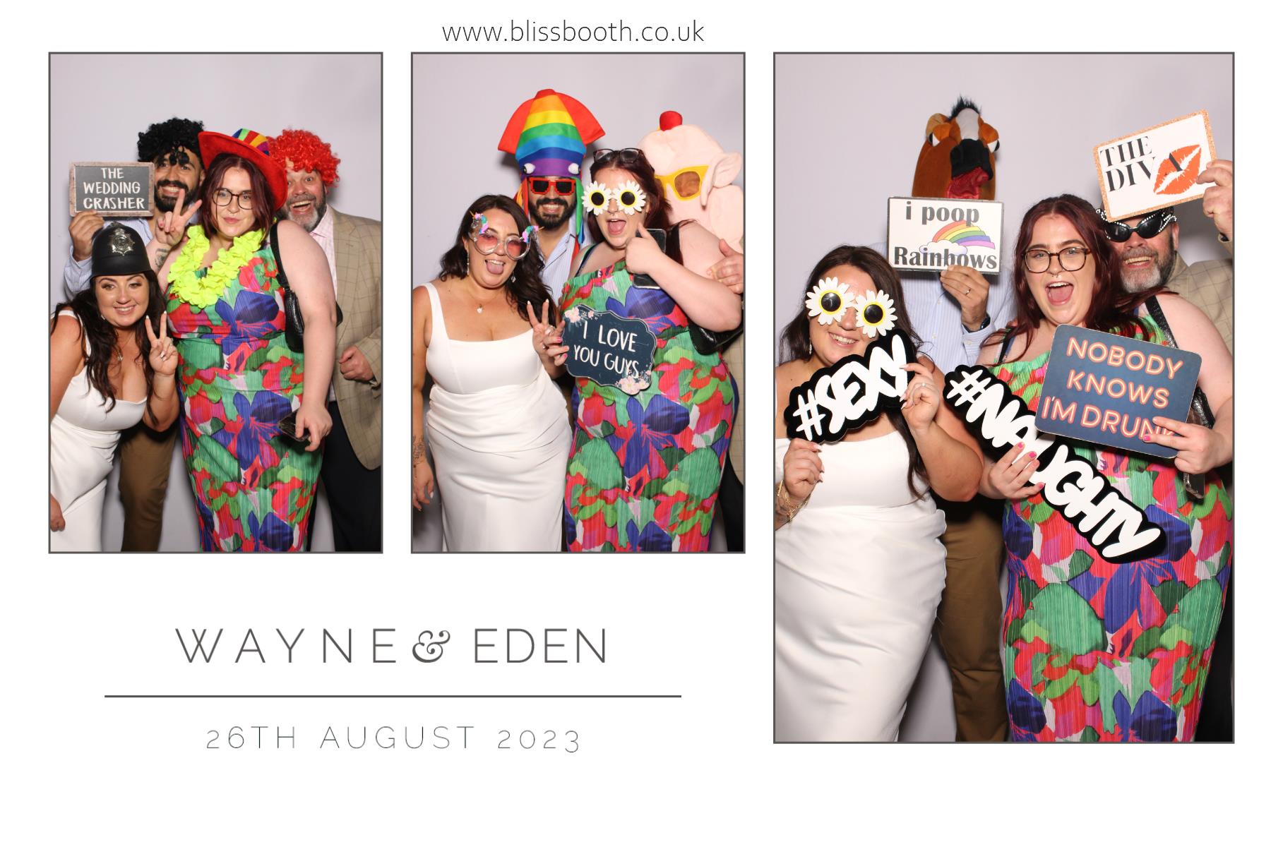 Wayne & Eden | View more photos from the event at gallery.blissbooth.co.uk/u/BlissBooth/Wayne-Eden