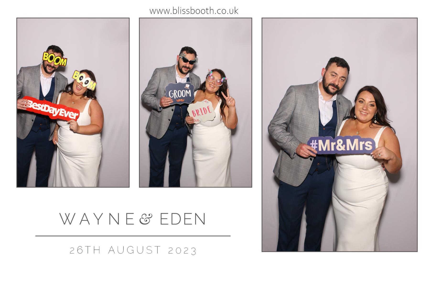 Wayne & Eden | View more photos from the event at gallery.blissbooth.co.uk/u/BlissBooth/Wayne-Eden