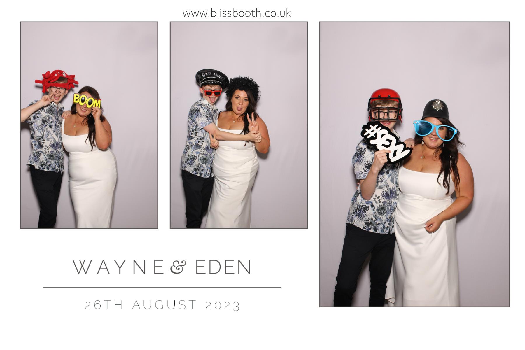 Wayne & Eden | View more photos from the event at gallery.blissbooth.co.uk/u/BlissBooth/Wayne-Eden