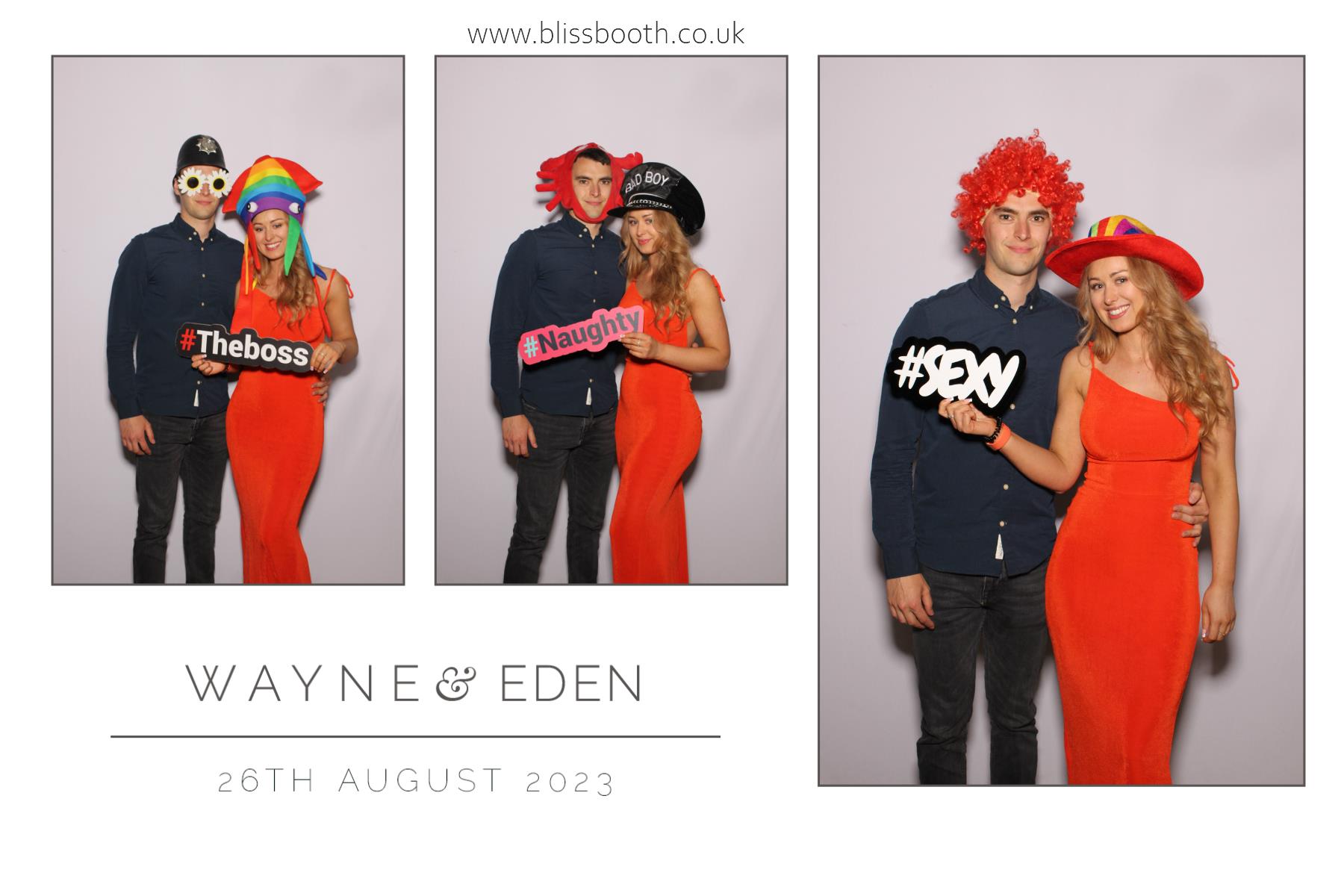 Wayne & Eden | View more photos from the event at gallery.blissbooth.co.uk/u/BlissBooth/Wayne-Eden