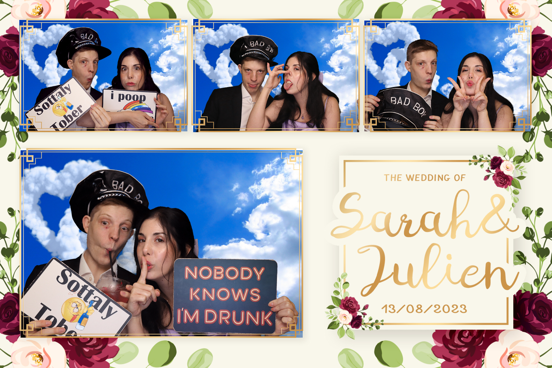 sarah and Julien | View more photos from the event at gallery.blissbooth.co.uk/u/BlissBooth/sarah-and-Julien