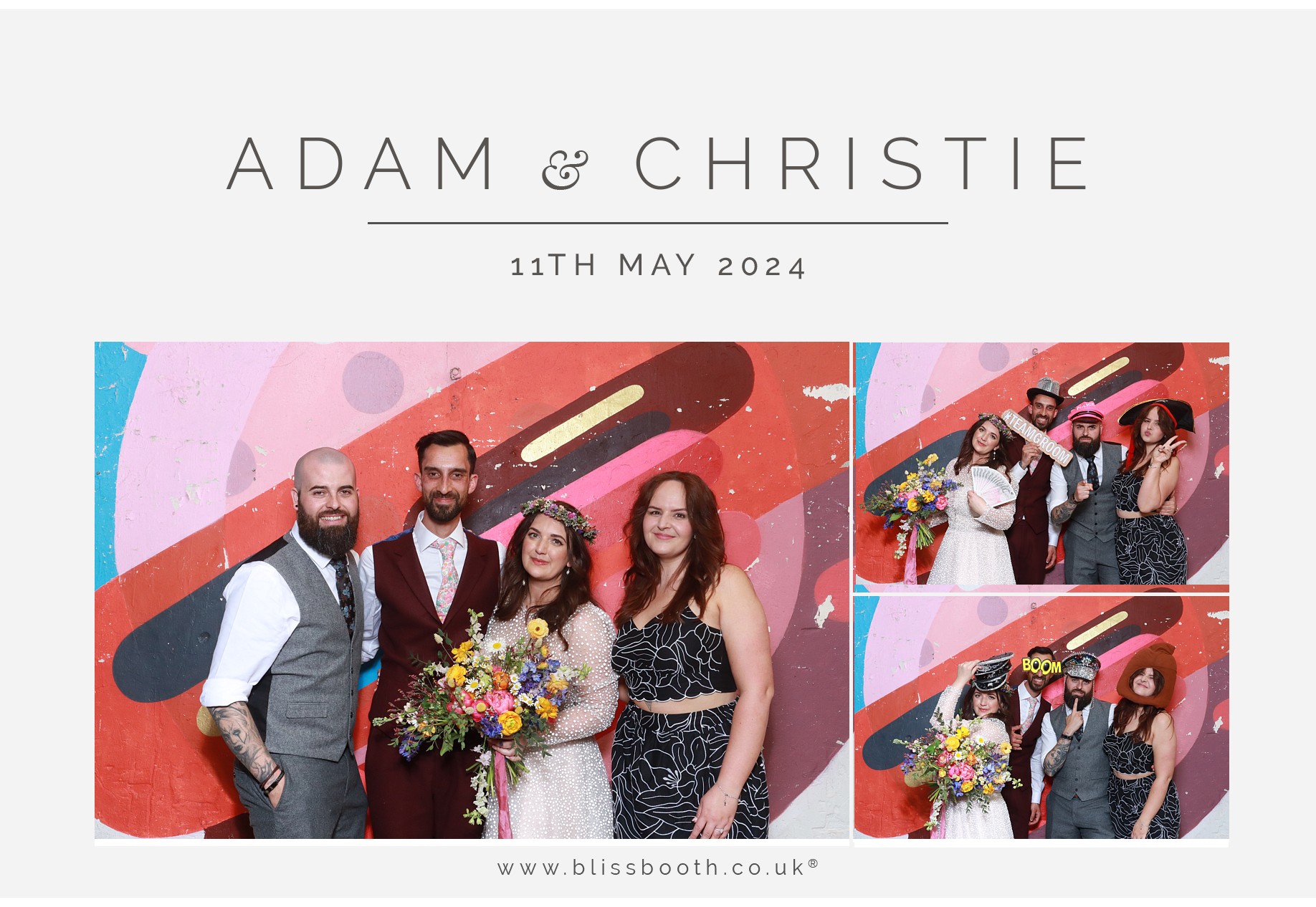 Adam & Christie | View more photos from the event at gallery.blissbooth.co.uk/u/BlissBooth/Adam-Christie