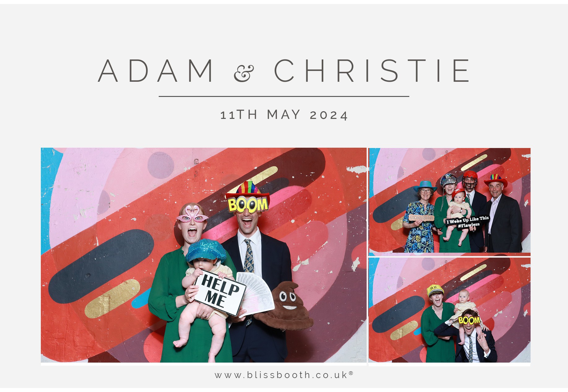 Adam & Christie | View more photos from the event at gallery.blissbooth.co.uk/u/BlissBooth/Adam-Christie